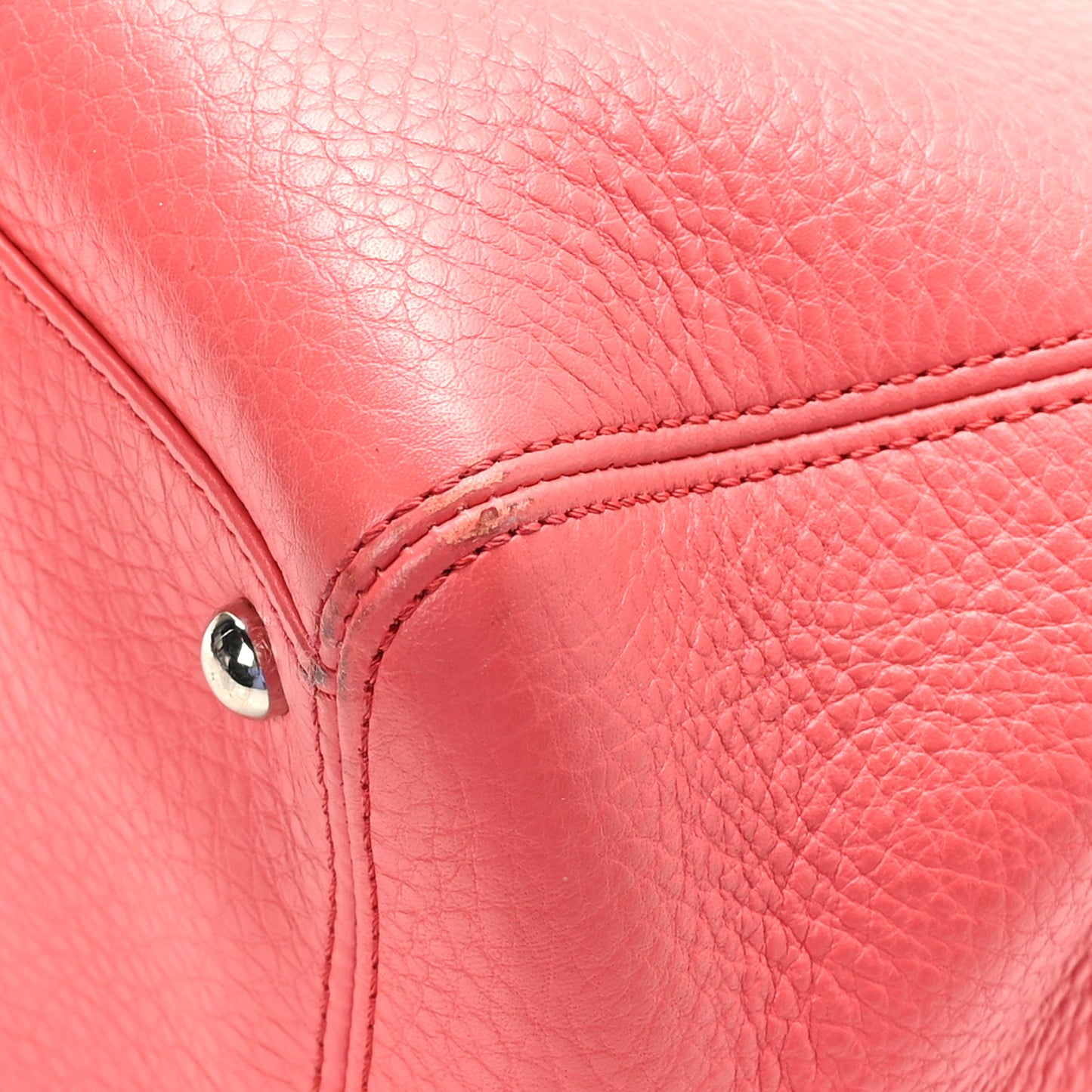 Calfskin Small Cerf Executive Shopper Tote Pink