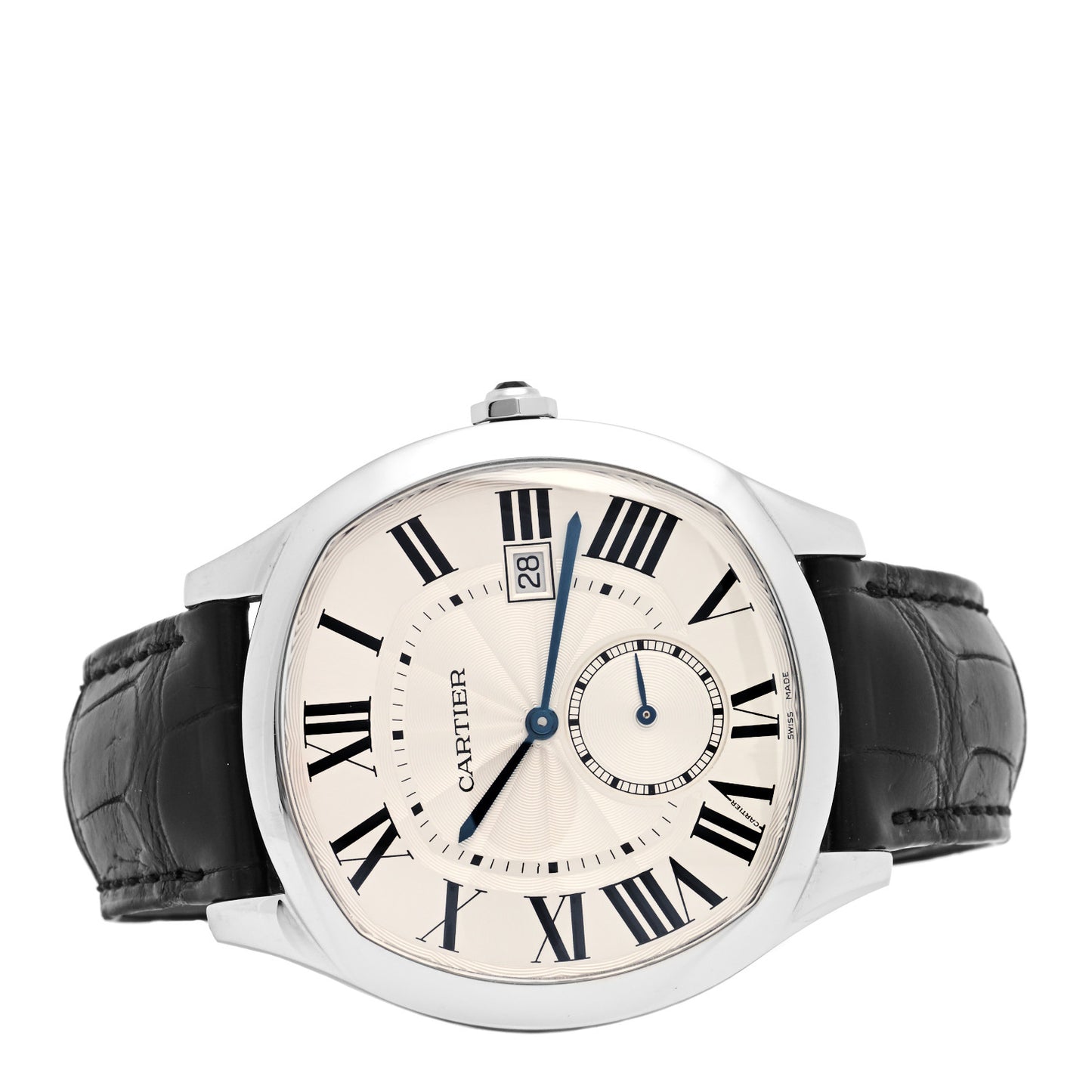 Stainless Steel Alligator 41mm Drive De Cartier Automatic Watch