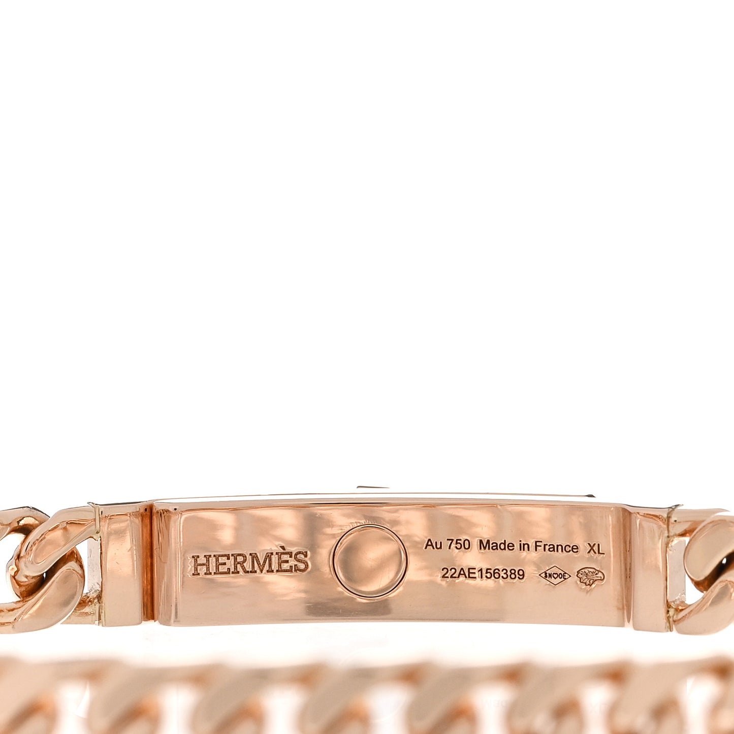 18K Rose Gold Diamond PM Kelly Chaine Bracelet XL
