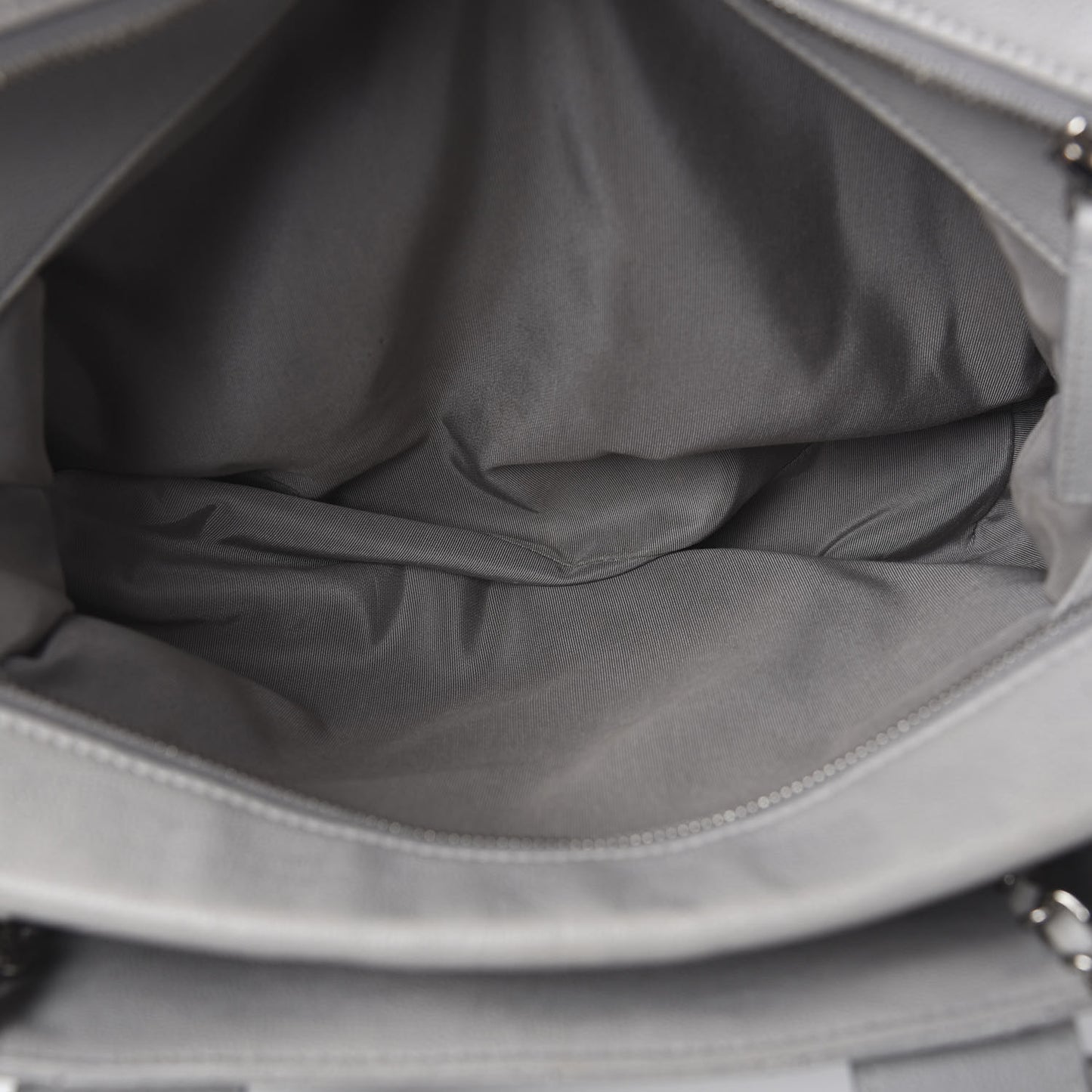 Caviar Quilted Large Urban Companion Top Handle Shopping Tote Grey