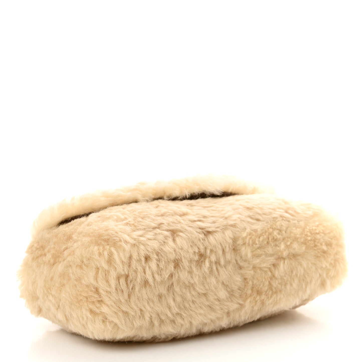 Shearling Calypso Crossbody Crema Naturel Dark Cigar