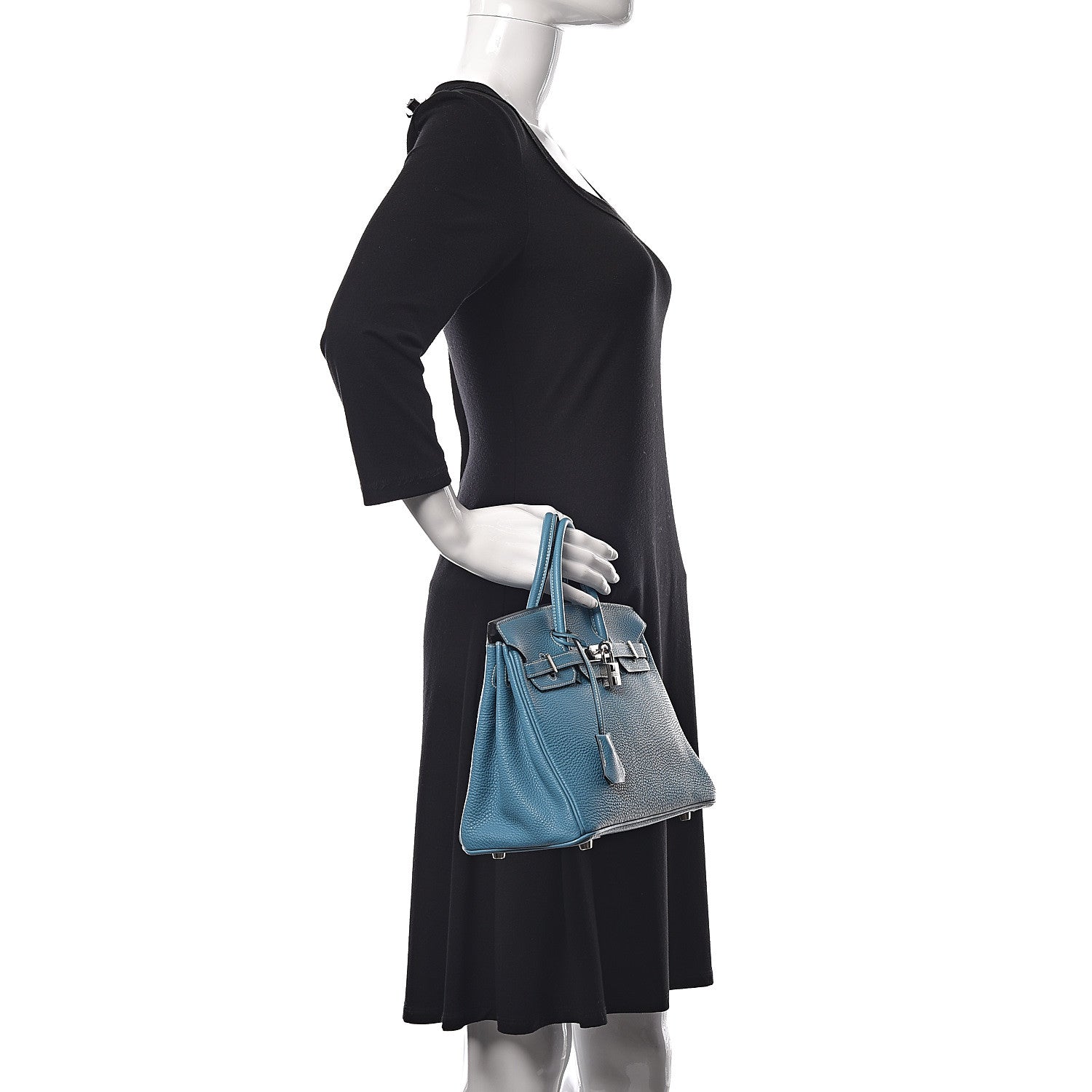 Hermes Togo Birkin 25 Blue Jean 2 of 36