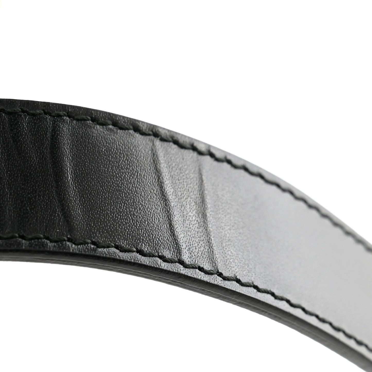 Calfskin Torchon Double G Chain 25mm Belt 90 36 Black