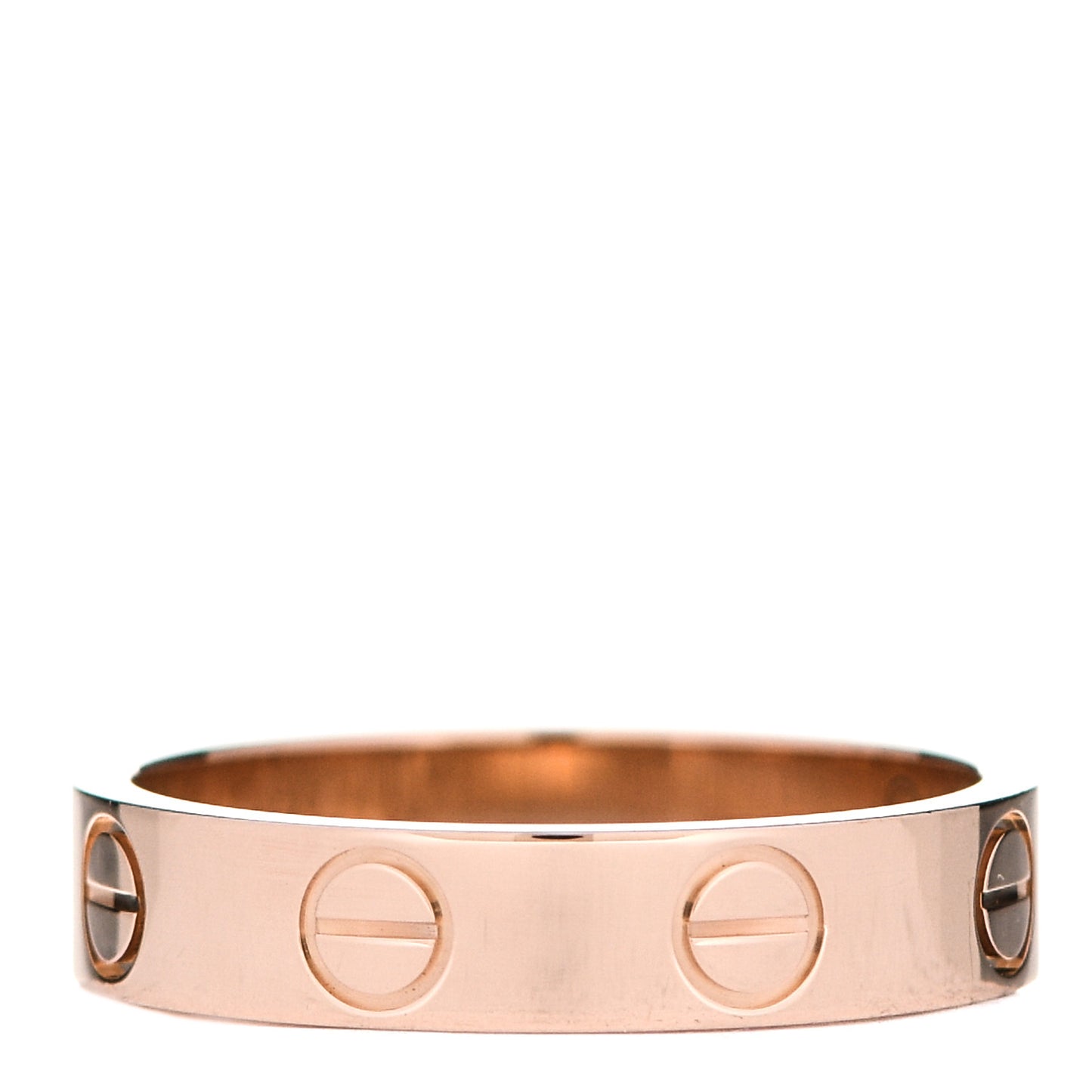 18K Pink Gold 3.5mm LOVE Wedding Band Ring 47 4