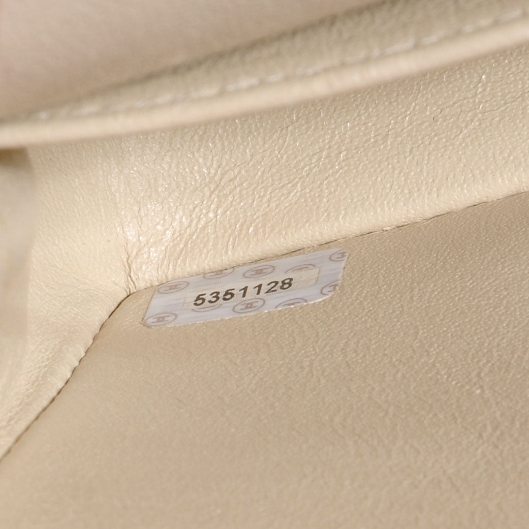 Chanel Canvas Camellia Small Double Flap Ivory 8 of 8