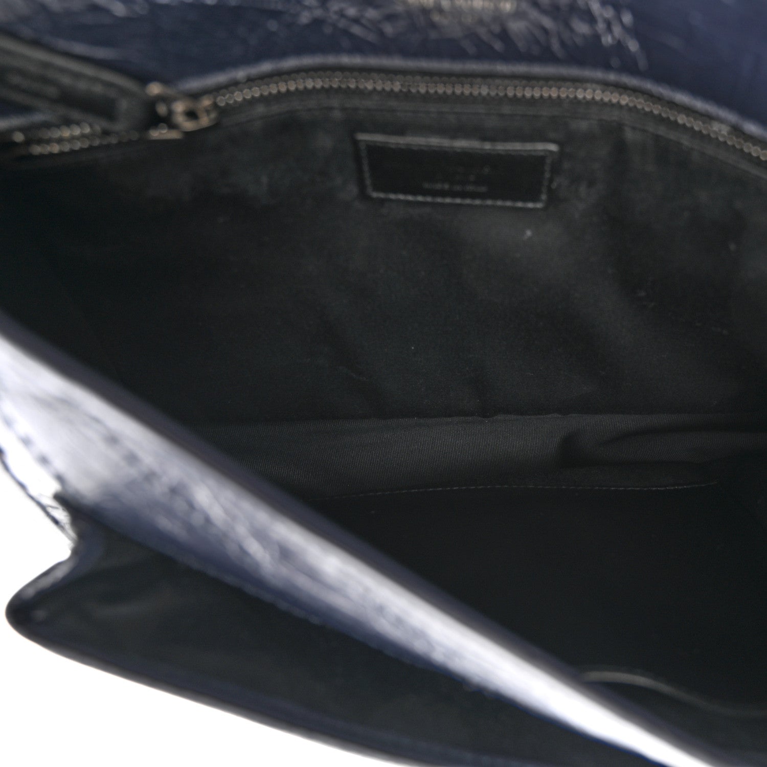 Saint Laurent Crinkled Calfskin Matelasse Monogram Medium Niki Chain Satchel Deep Marine 5 of 13