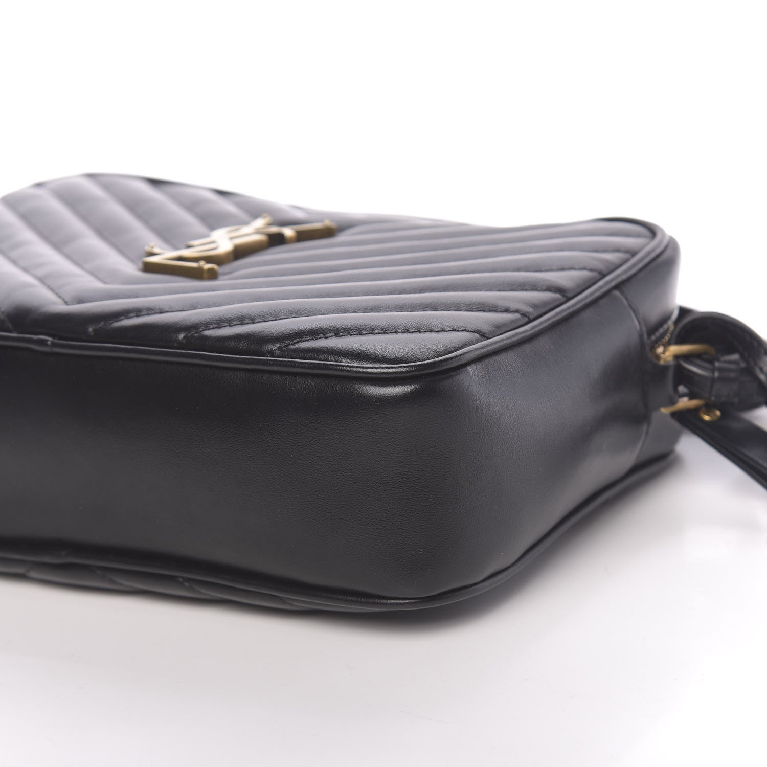 Saint Laurent Calfskin Matelasse Monogram Lou Camera Bag Black 9 of 10