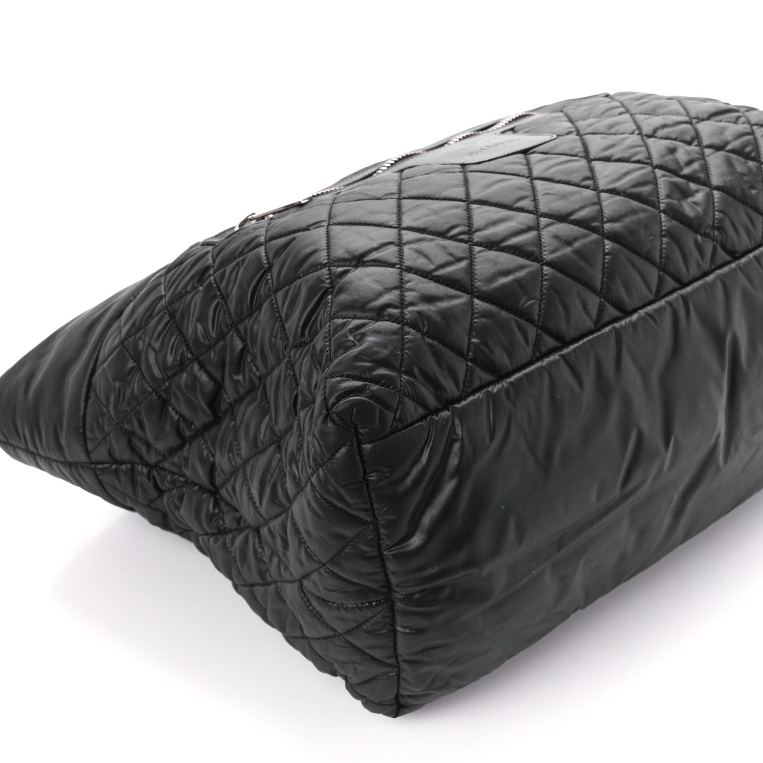Chanel Nylon Quilted Large Coco Cocoon Tote Black 9 of 12