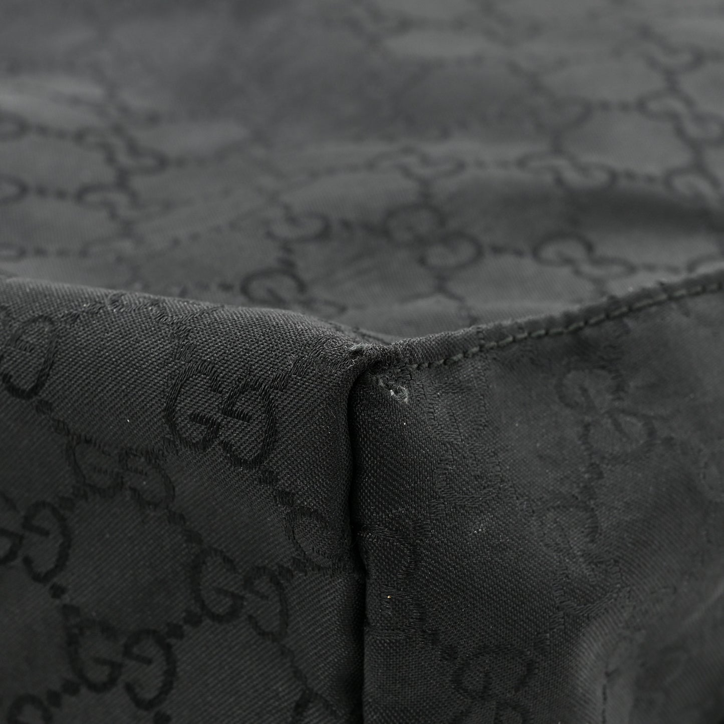 Nylon Monogram Vertical Tote Black