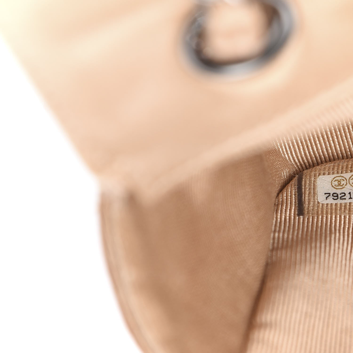 Chanel Satin Swarovski Crystal Flap Beige 6 of 9
