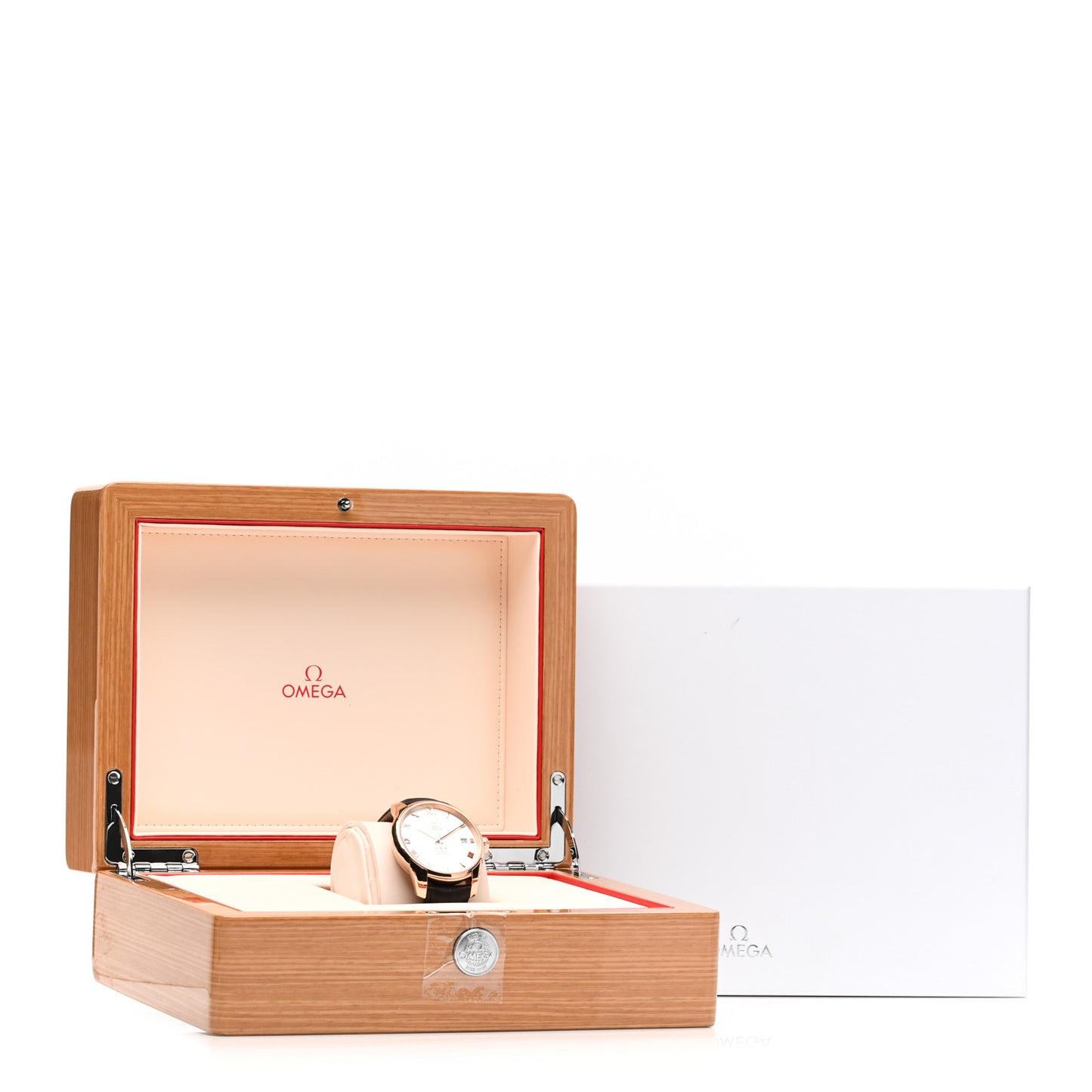 18K Red Gold Alligator 41mm De Ville Co-Axial Automatic Watch 431.53.41.21.02.001