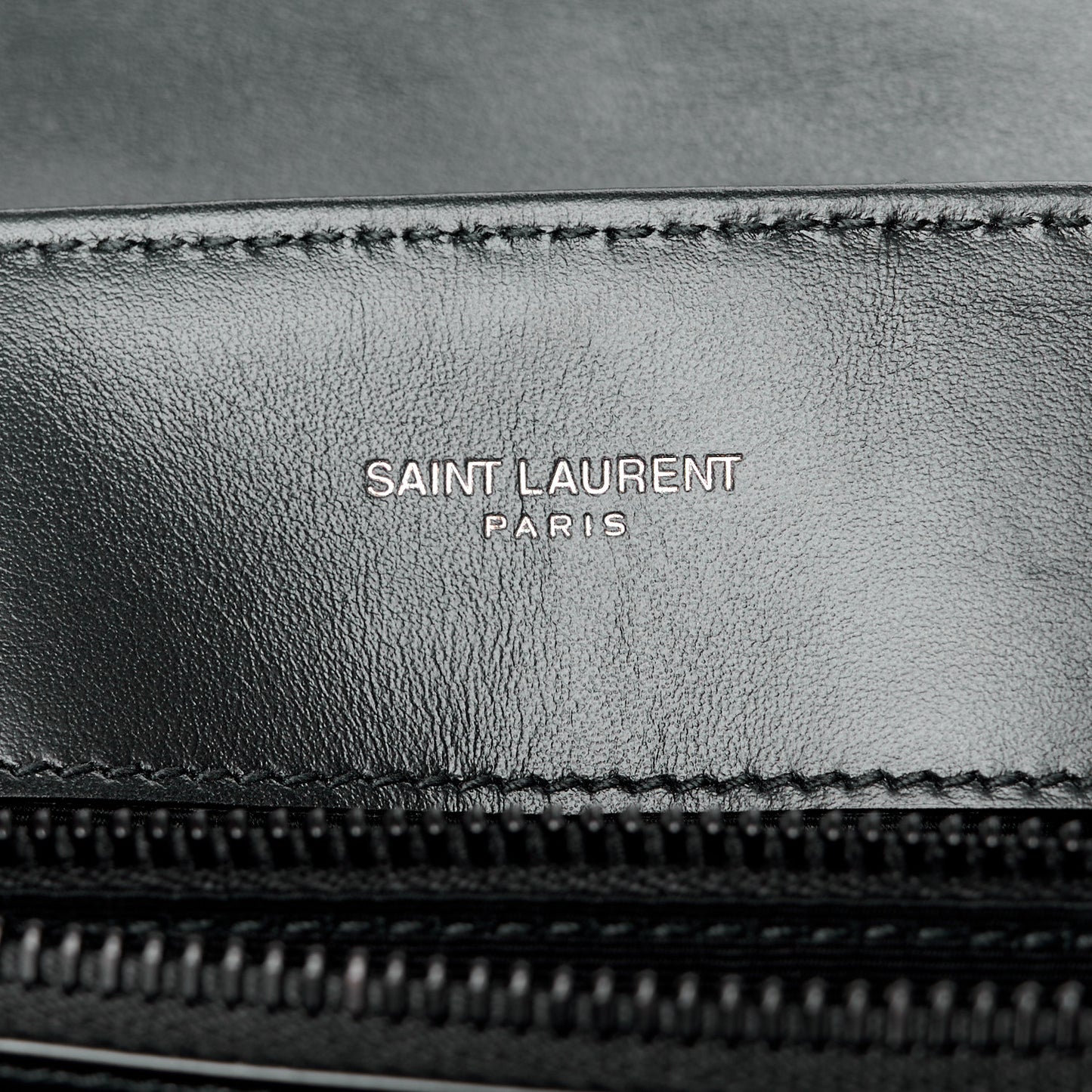 Calfskin Y Quilted Monogram Monochrome Medium Loulou Chain Satchel Black