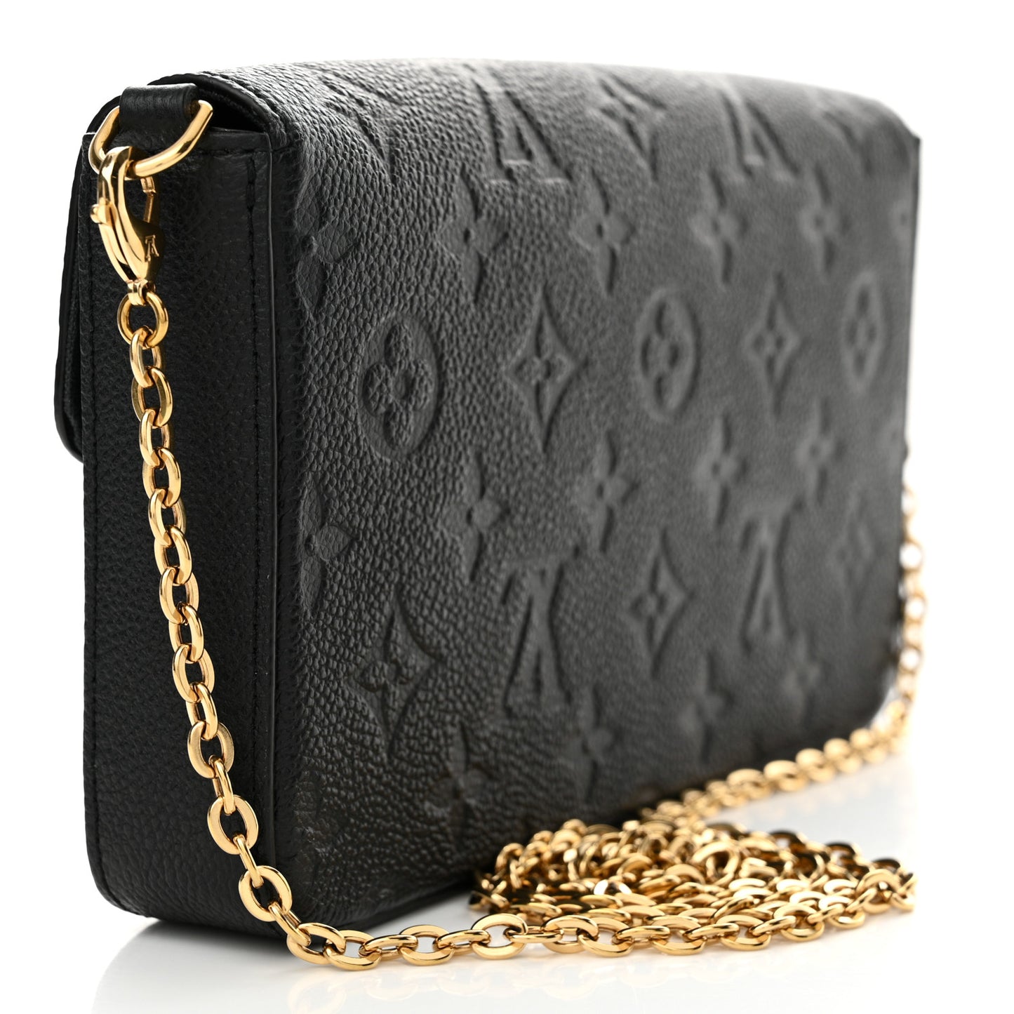 Empreinte Pochette Felicie Chain Wallet Black
