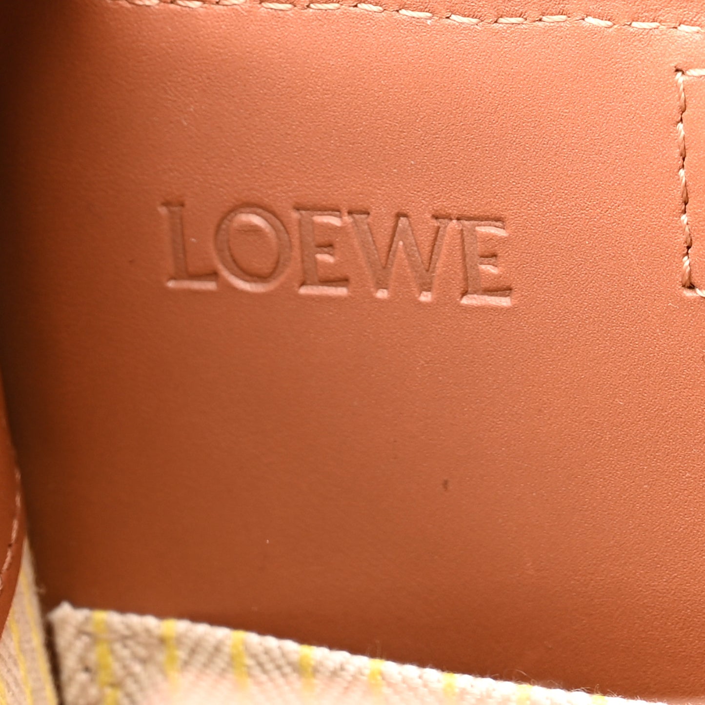 Canvas Calfskin Cushion Tote Yellow