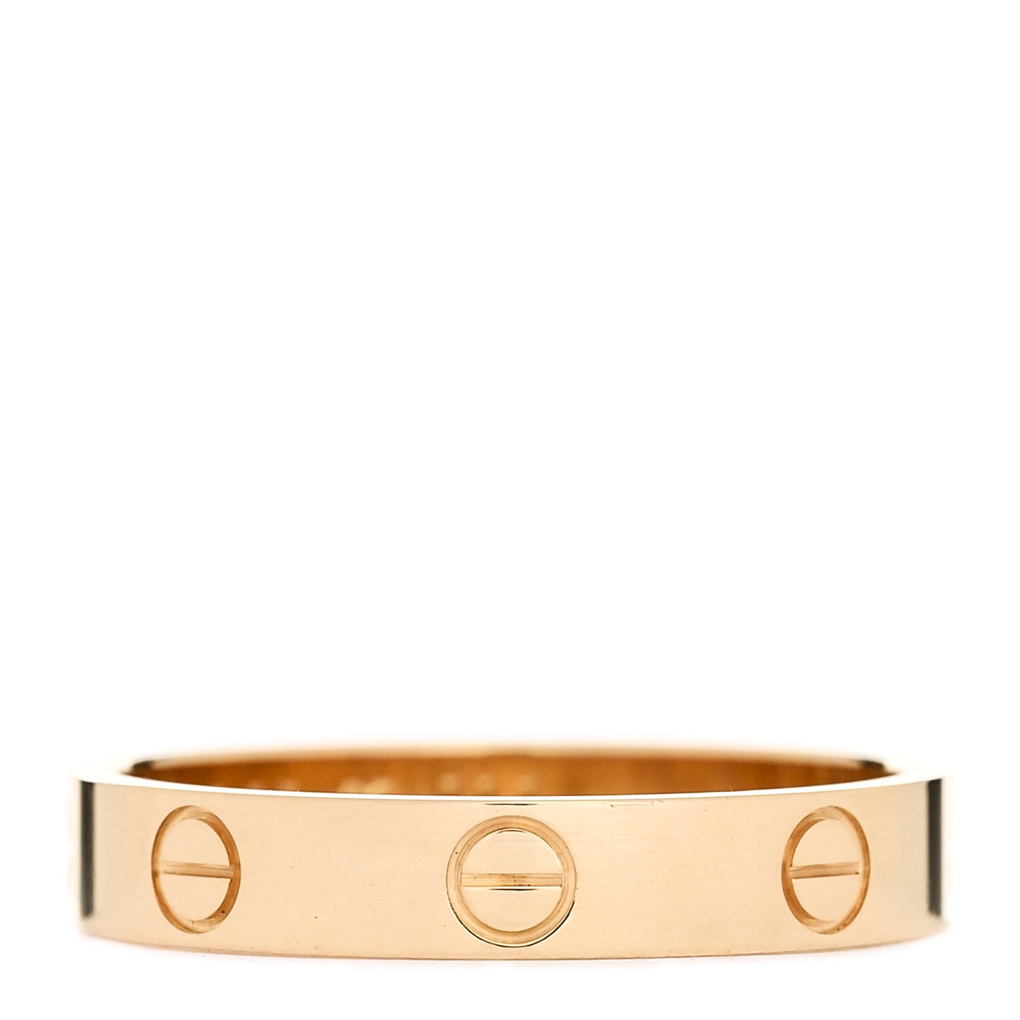 18K Yellow Gold 3.5mm LOVE Wedding Band Ring 56 7.75