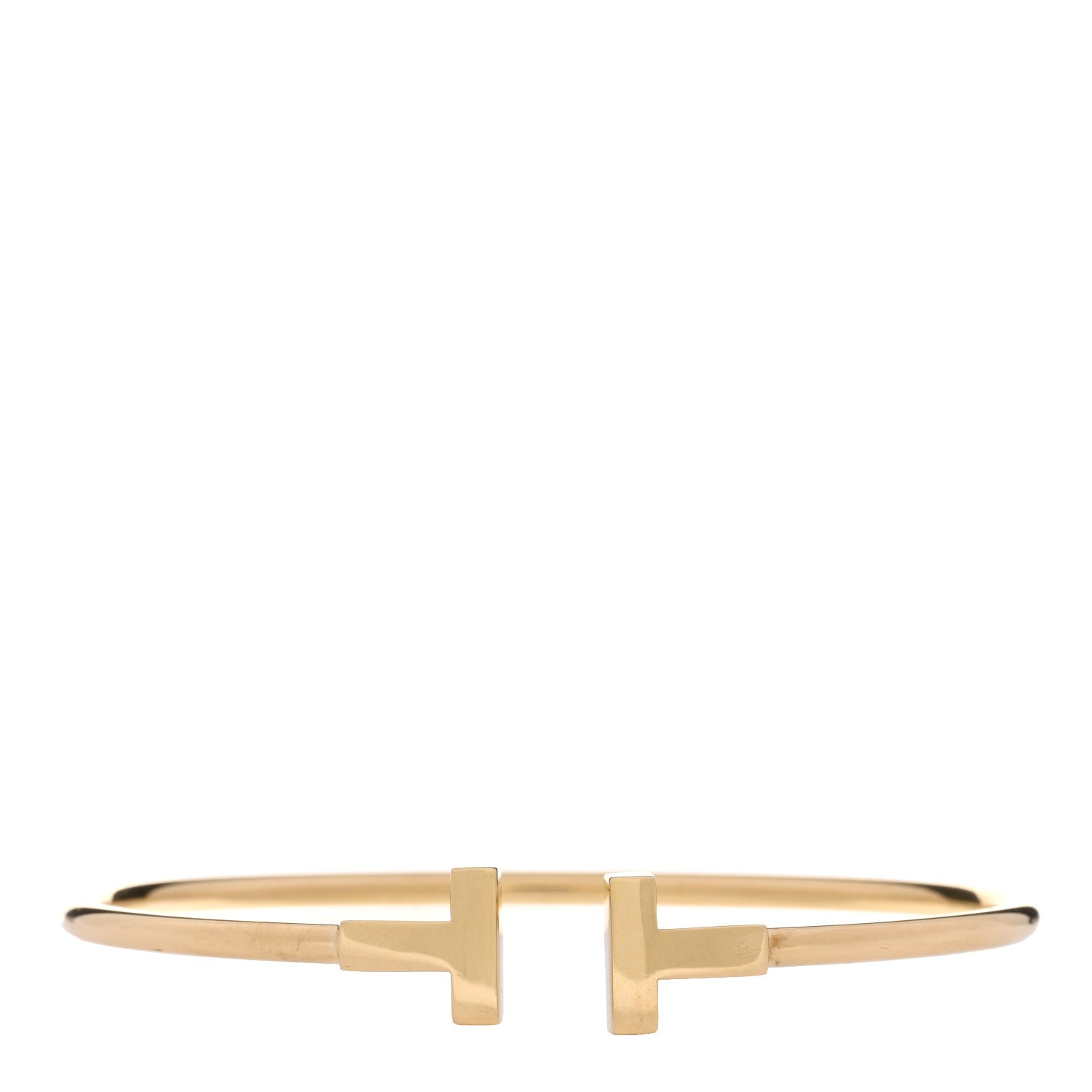 Tiffany 18K Yellow Gold T Wire Bracelet 1 of 3
