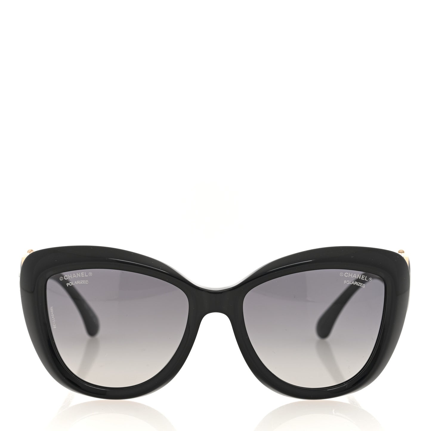 Acetate Enamel Heart Butterfly Sunglasses 5517 Black