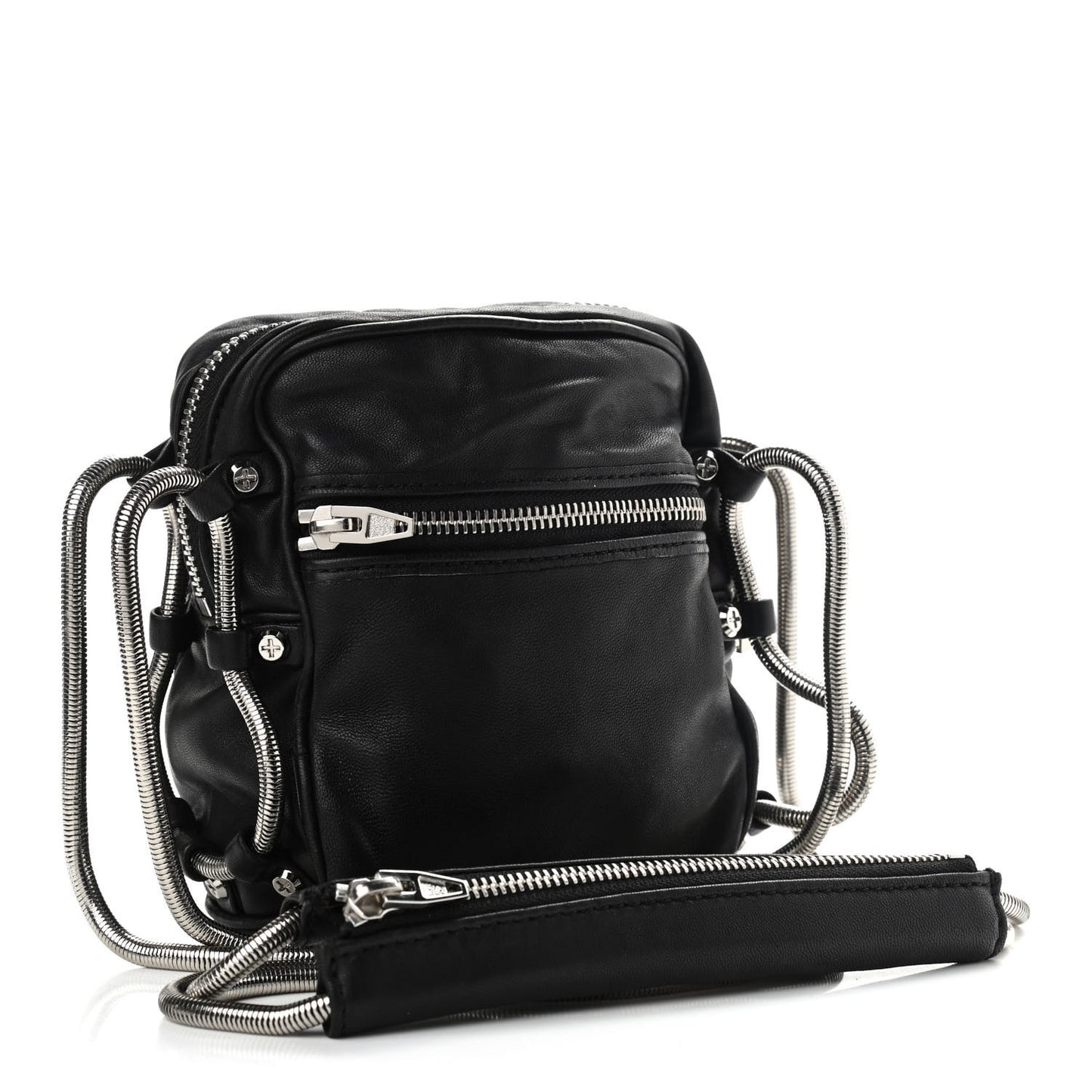 Lambskin Mini Brenda Chain Camera Bag Black