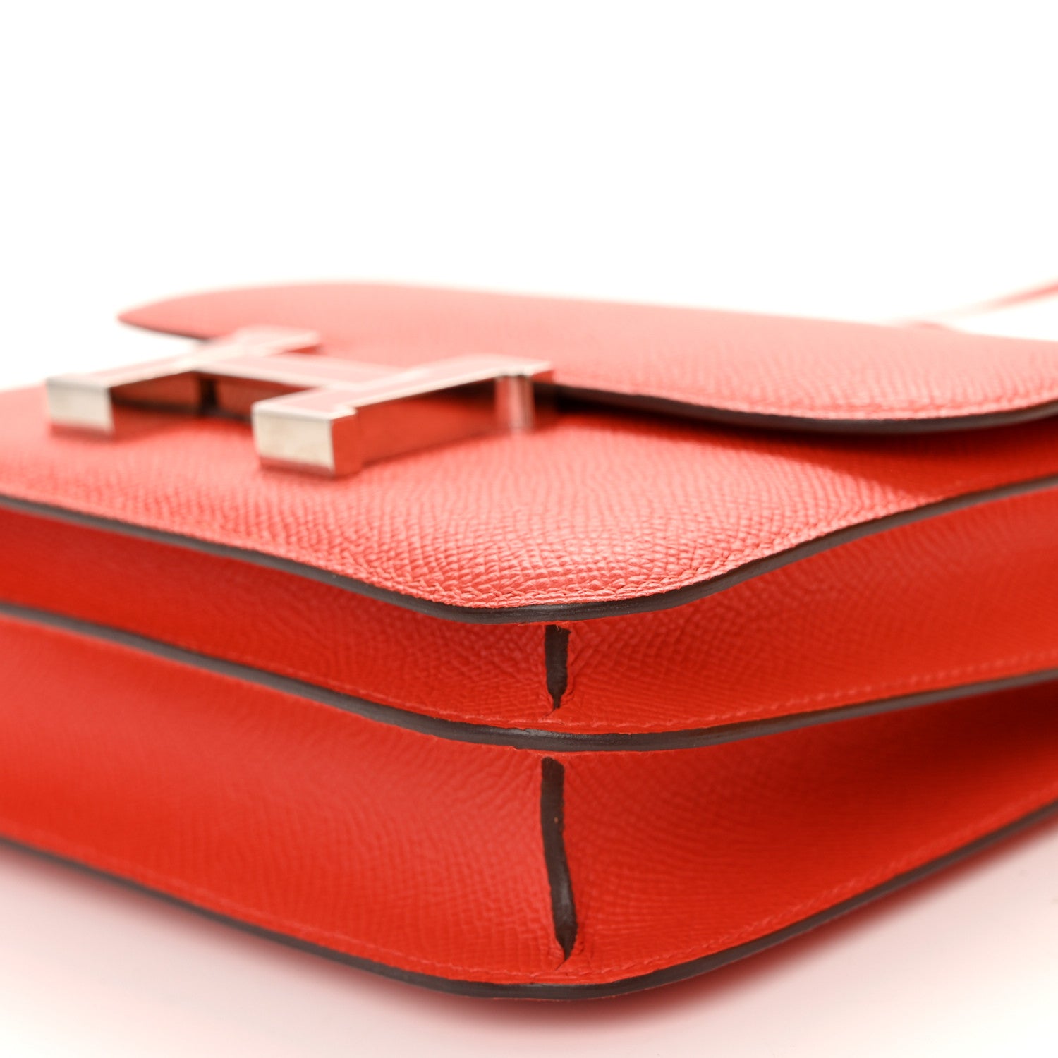 Hermes Epsom Enamel Constance 18 Capucine Sanguine 10 of 12