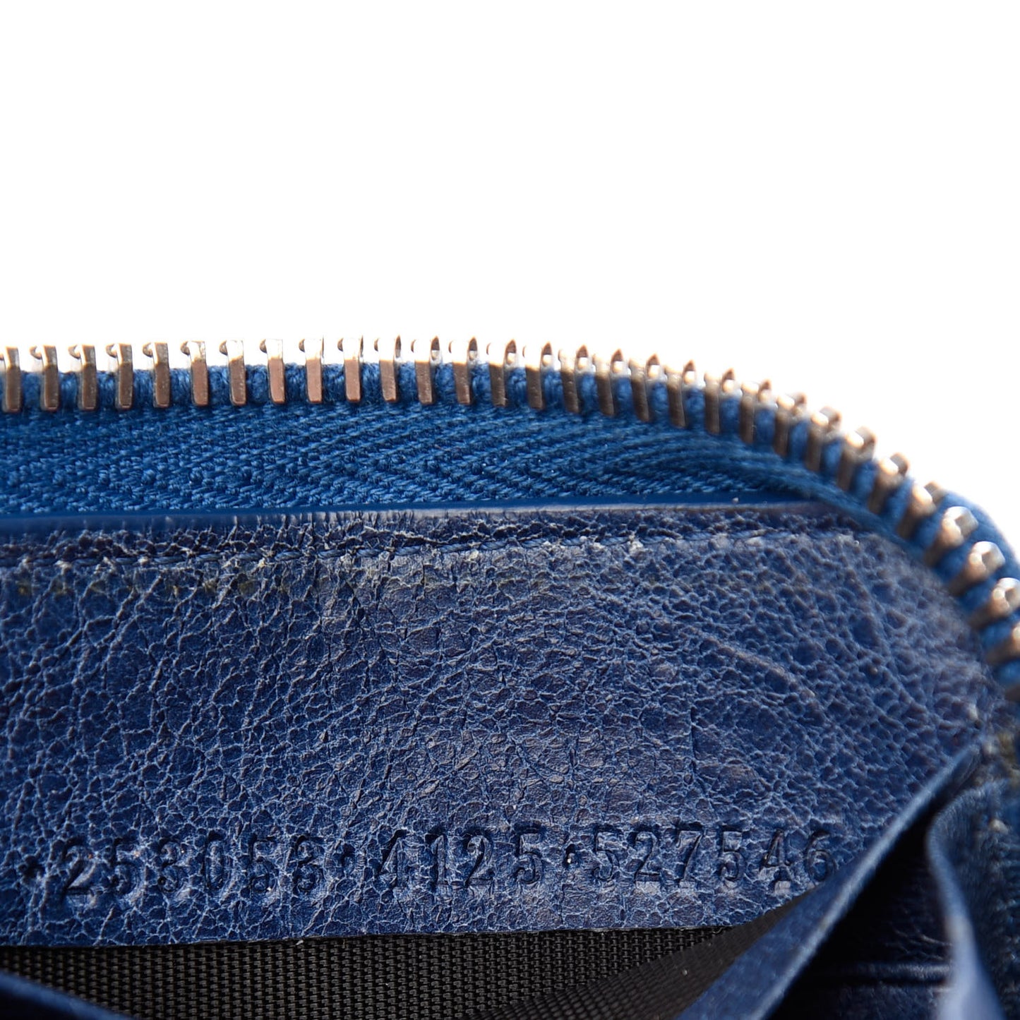 Agneau Giant 12 Silver Hardware Continental Zip Around Wallet Bleu Cobalt
