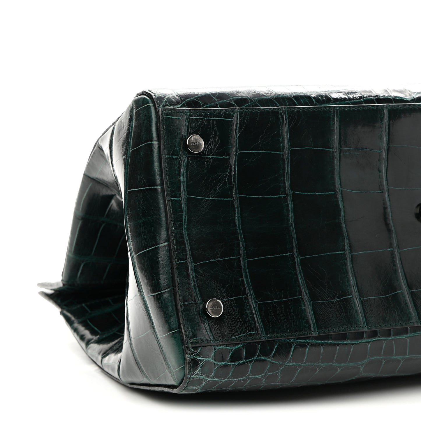 Crocodile Structure Tote Bag Emerald City