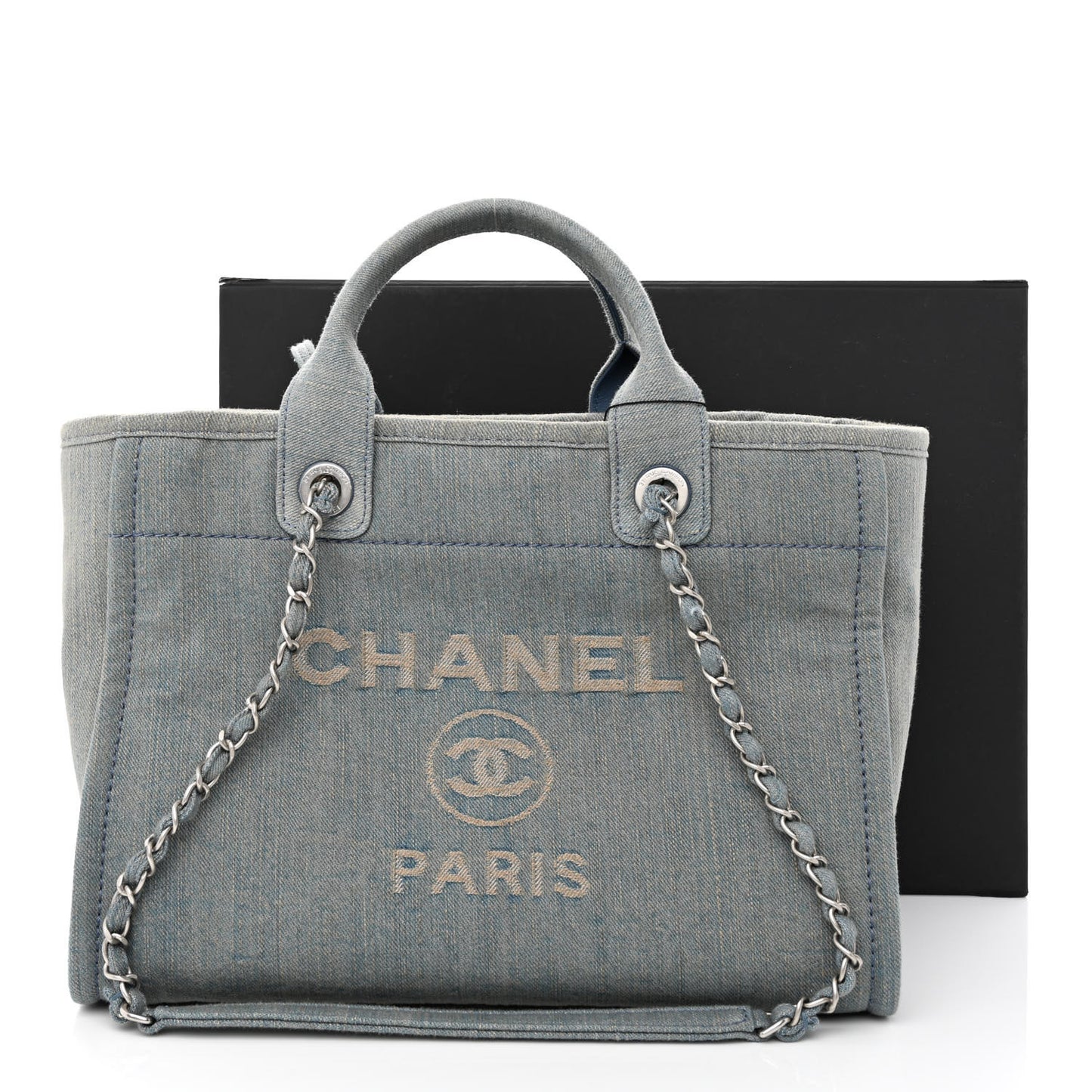 Denim Small Deauville Tote Light Blue
