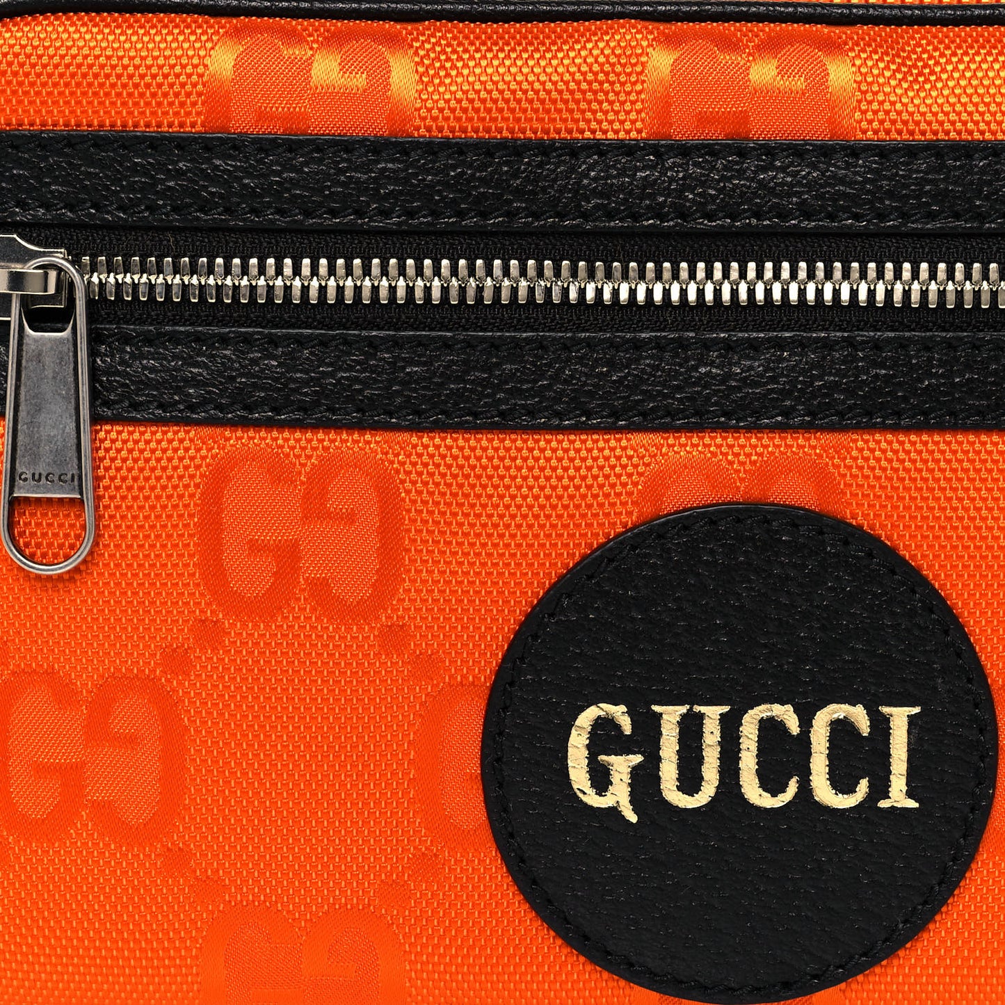 Econyl Nylon Monogram Off The Grid Belt Bag Carrot Orange Black