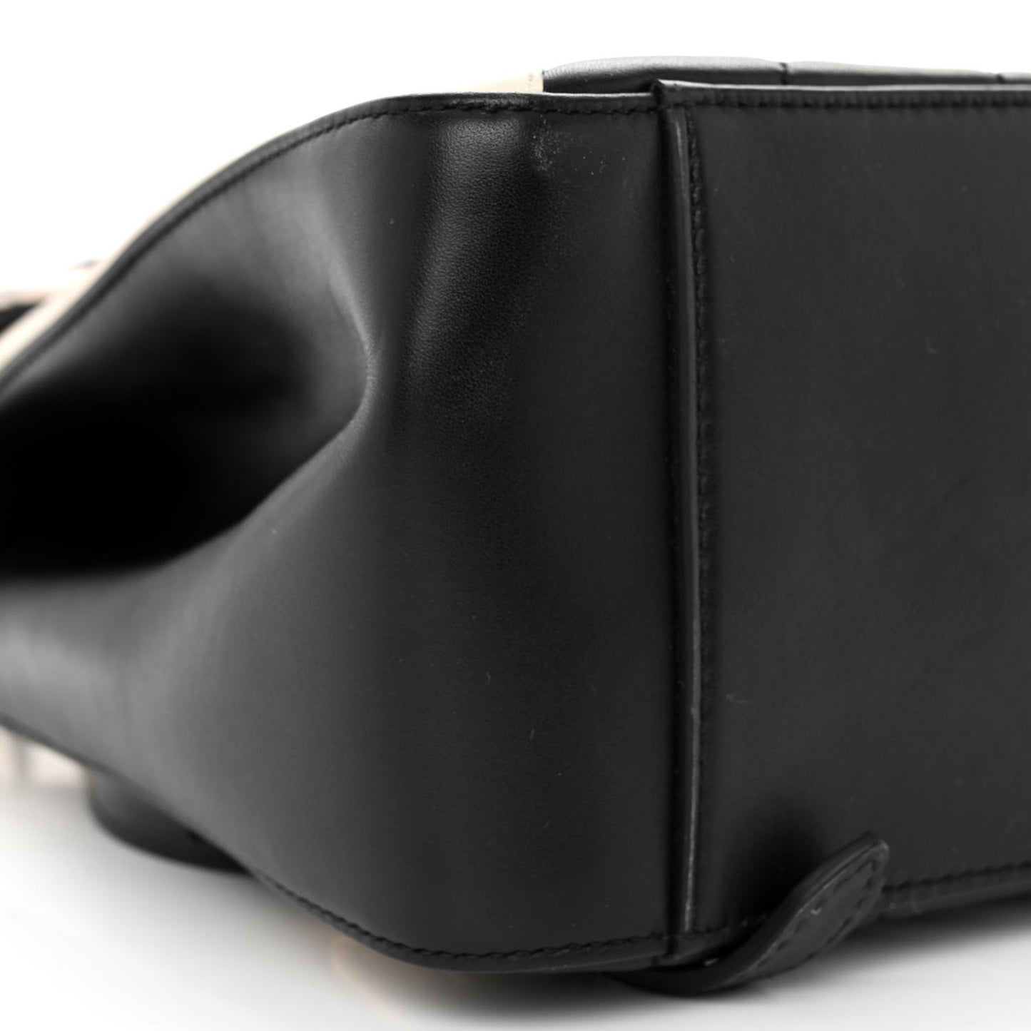 Calfskin Bamboo Trapuntata Queen Margaret Backpack Mystic White Black