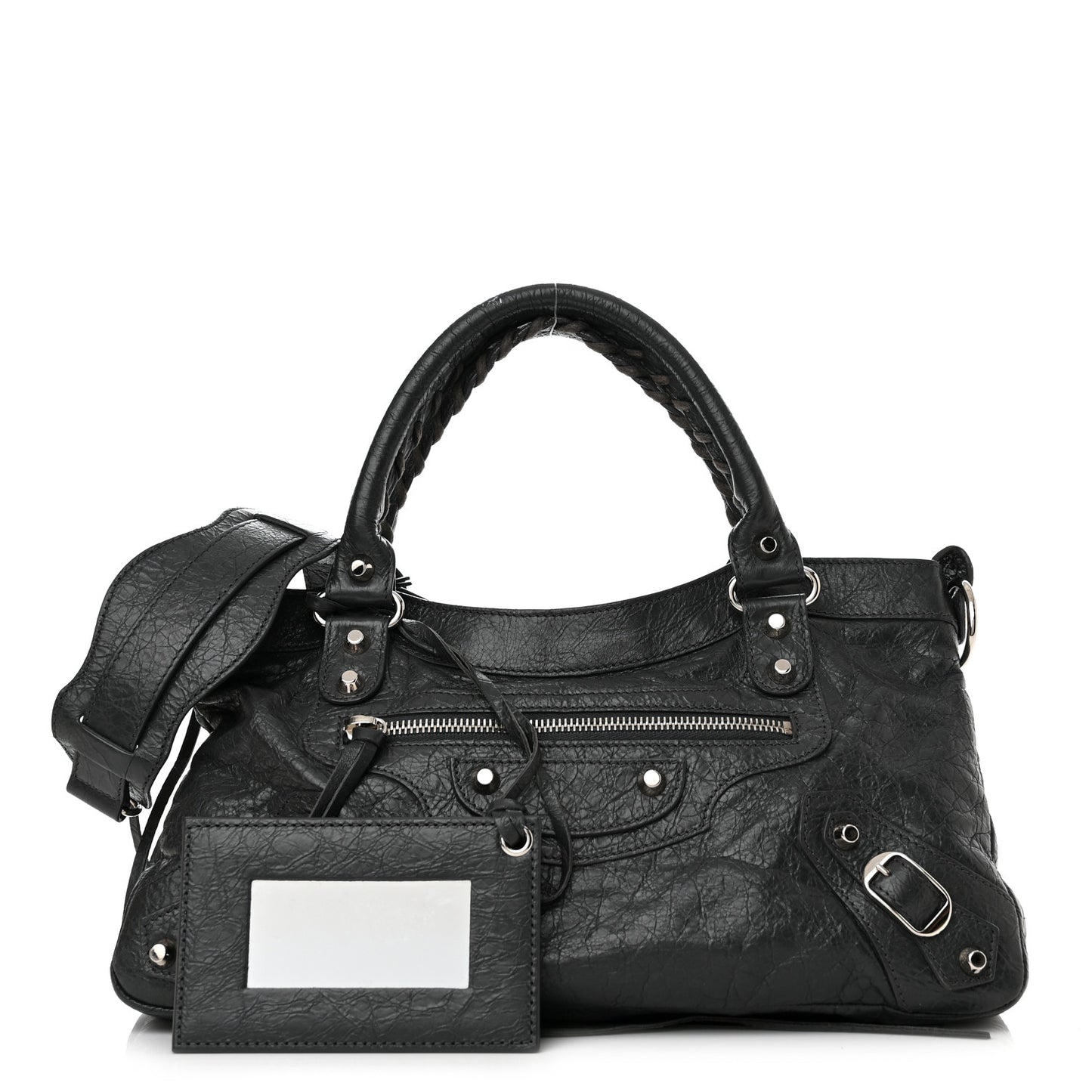 Agneau Classic Silver Hardware First Gris Fossile