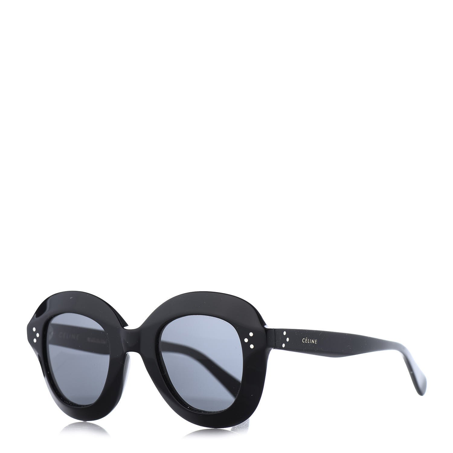 Celine Lola Sunglasses Black Oversized Cat Eye CL 41445/S Women 46-27-145 Celine Acetate Lola Sunglasses CL 41445/S Black 657783  main image 4
