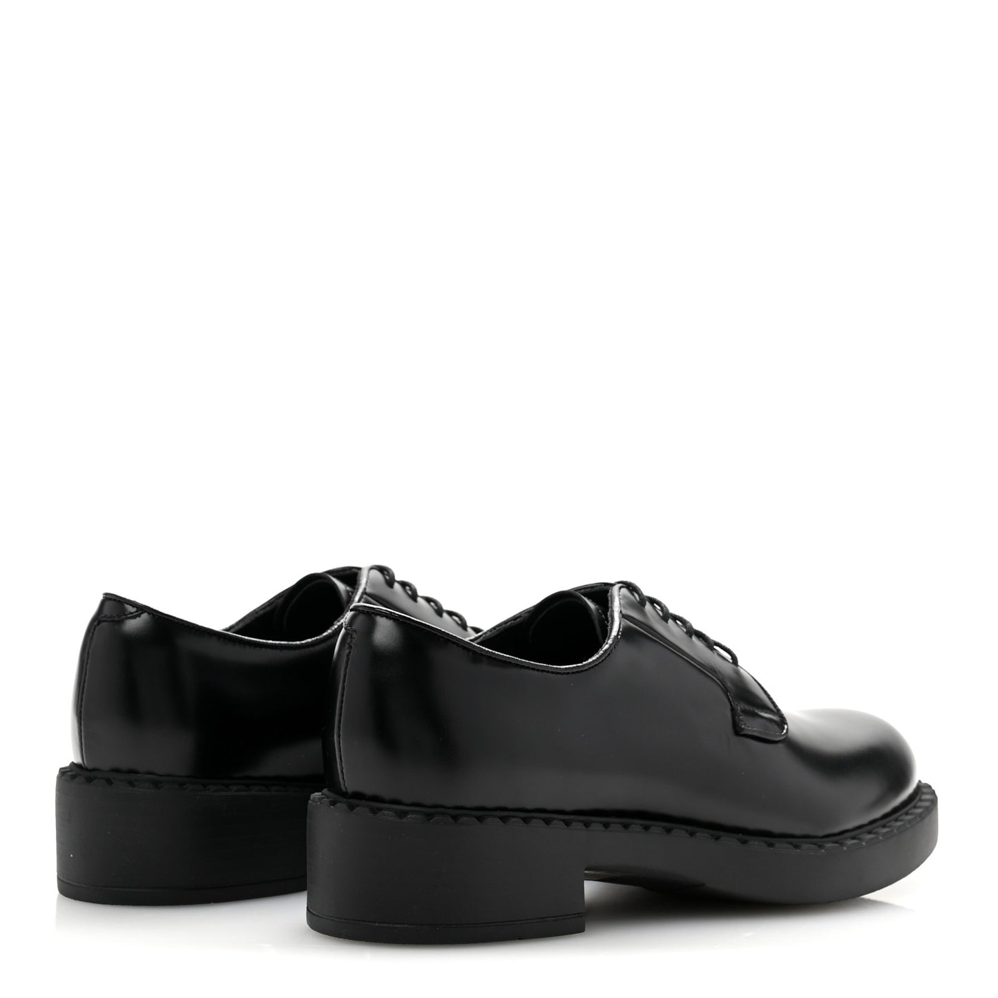 Spazzolato Lace Up 50mm Loafers 38 Black
