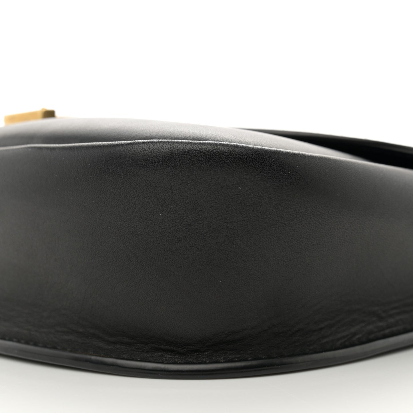 Smooth Calfskin Monogram Medium Kaia Satchel Black