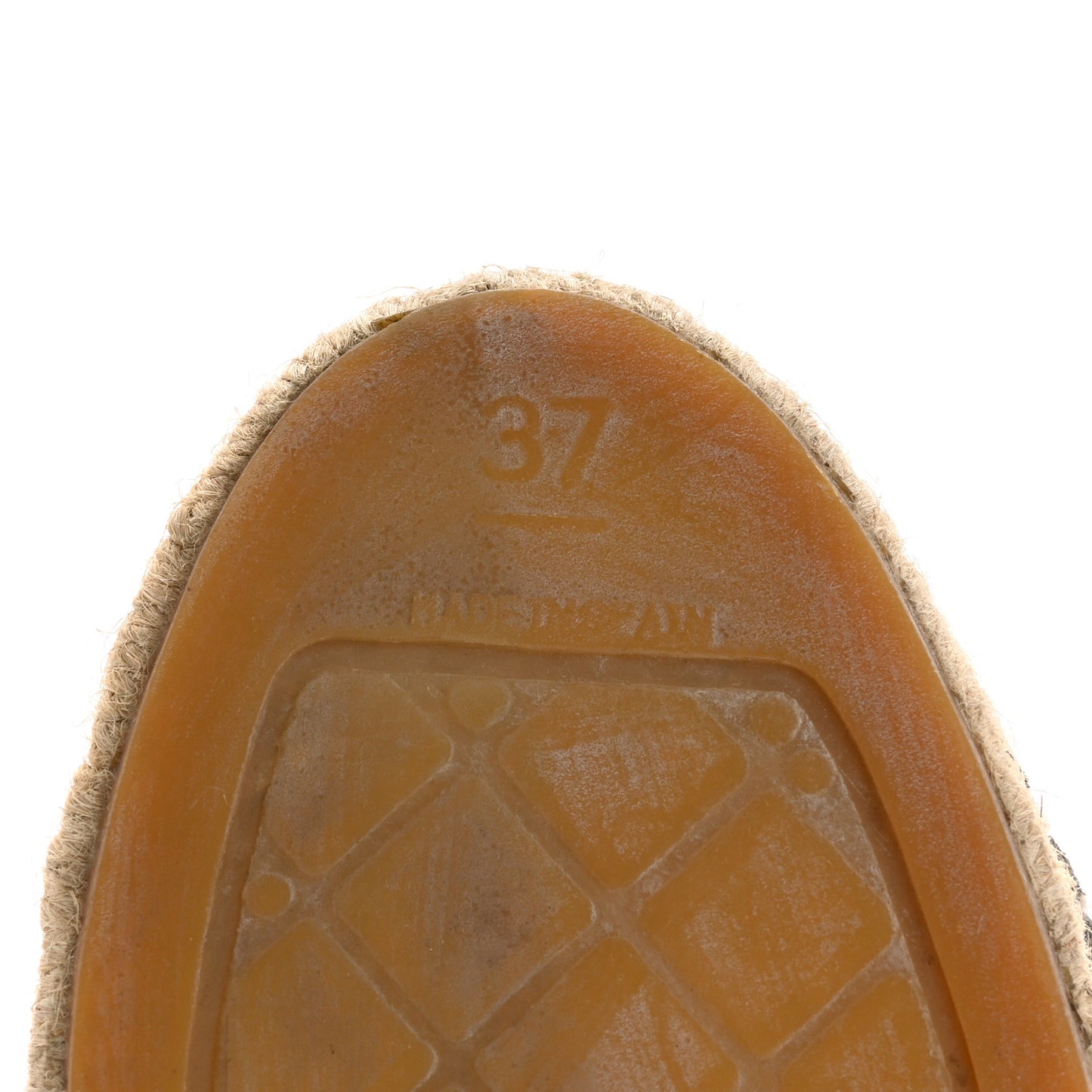 Striated Suede Espadrilles 37 Dark Grey
