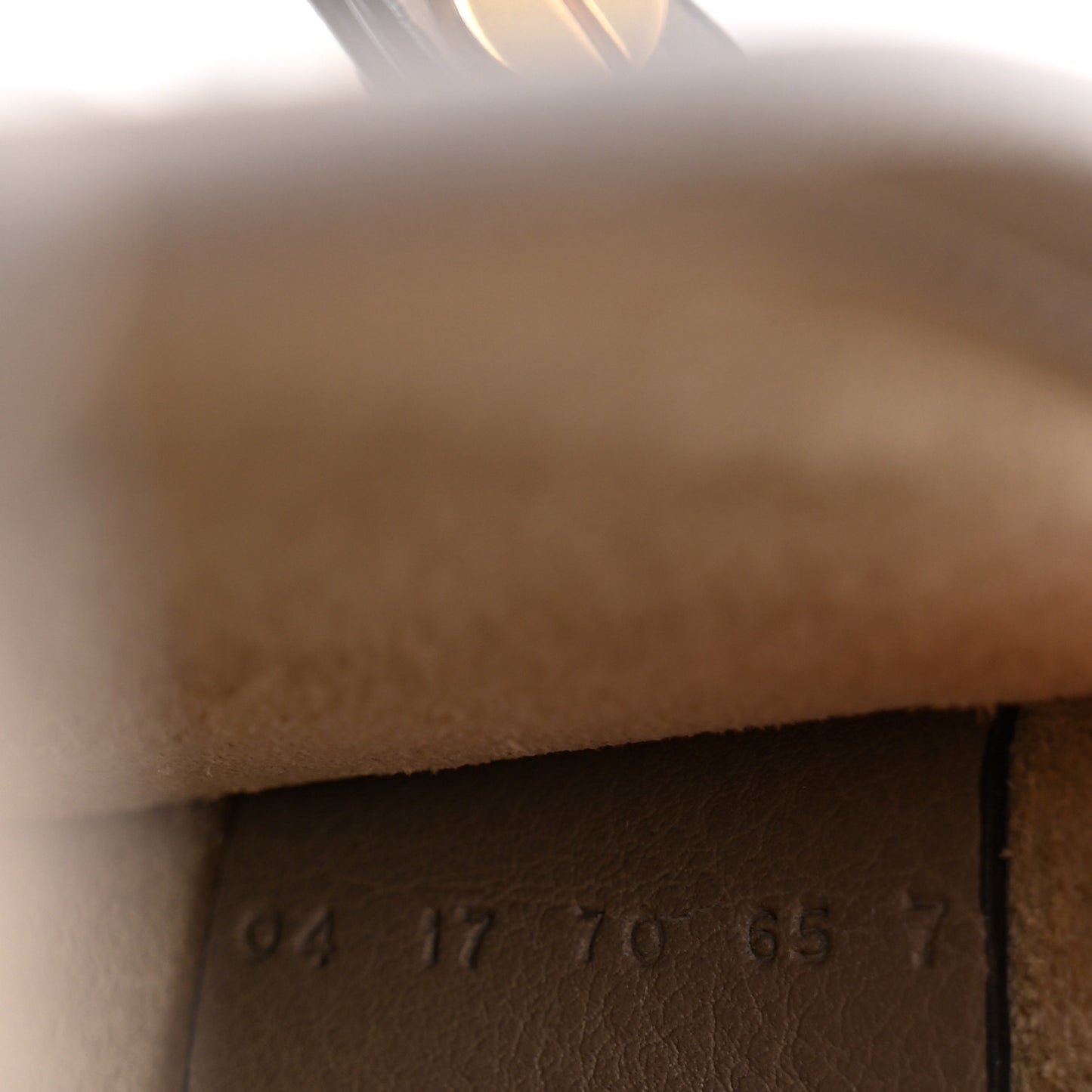 Calfskin Suede Small Nile Bracelet Bag Motty Grey