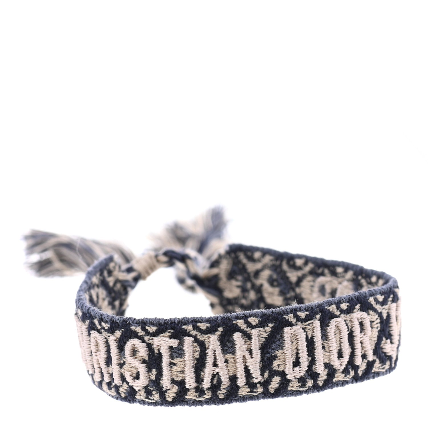 Christian Dior Woven Cotton J'Adior Friendship Bracelet Blue 1 of 4