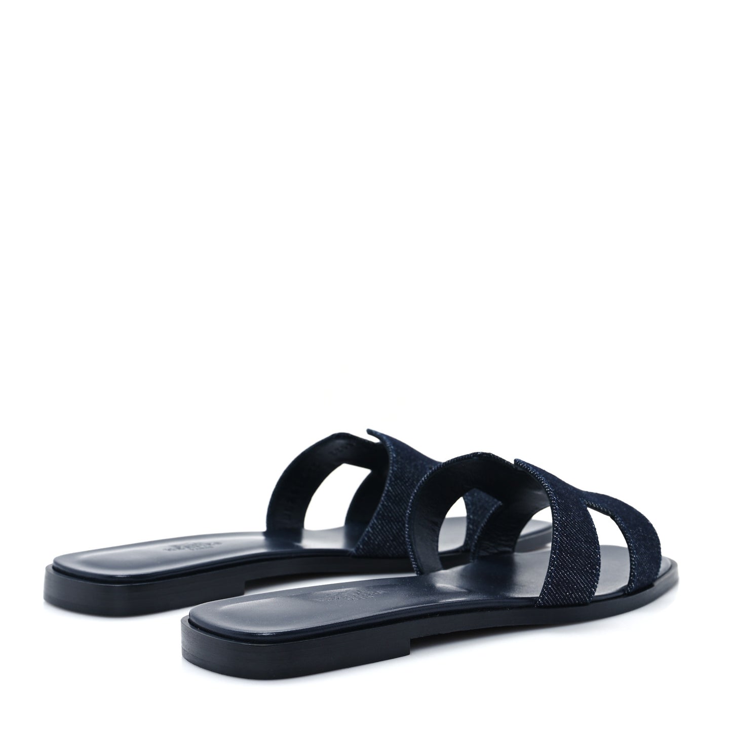 Denim Canvas Oran Sandals 38.5 Bleu Brut