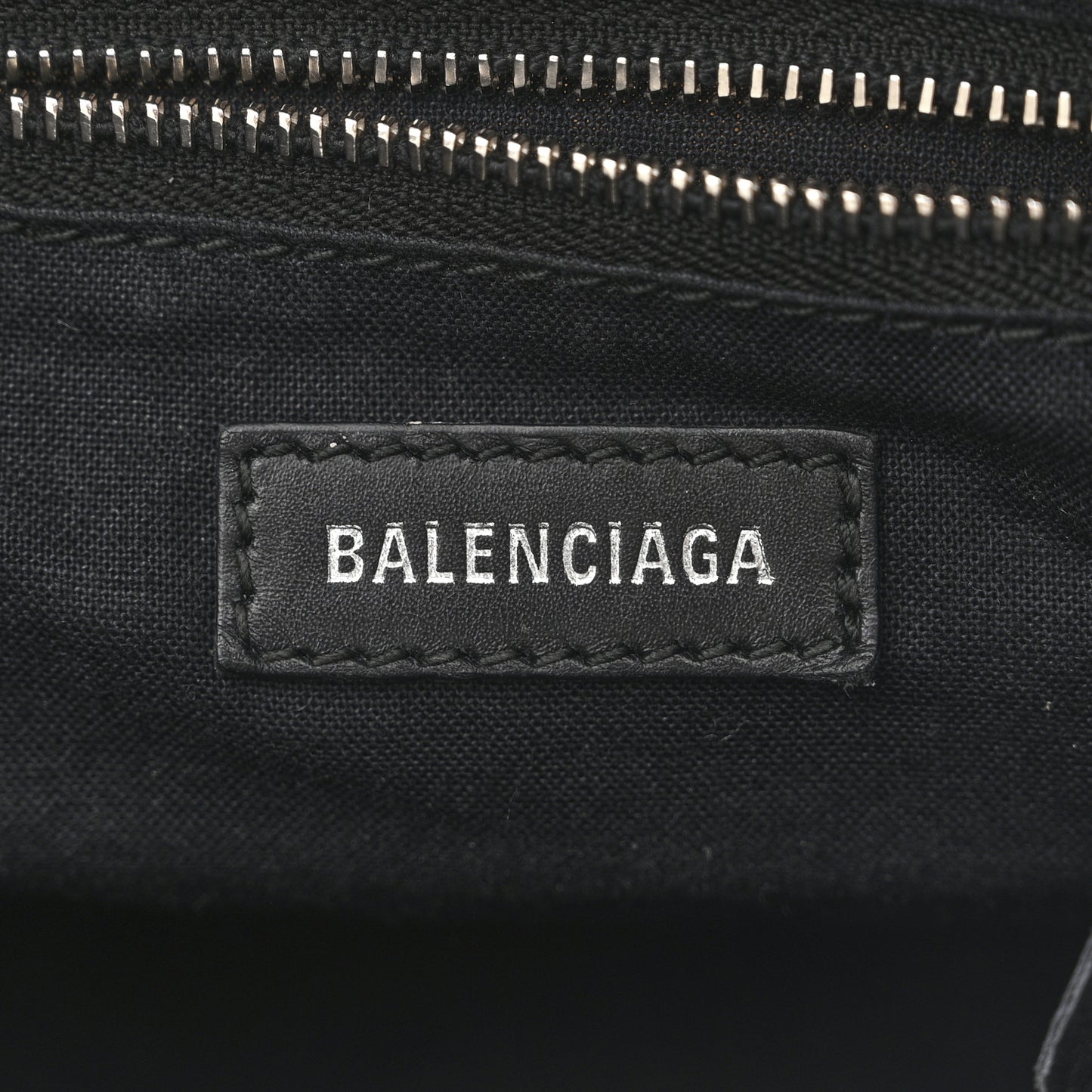 Canvas Satin Calfskin Diagonal Allover Logo Print Classic Silver Hardware Mini City Natural Black