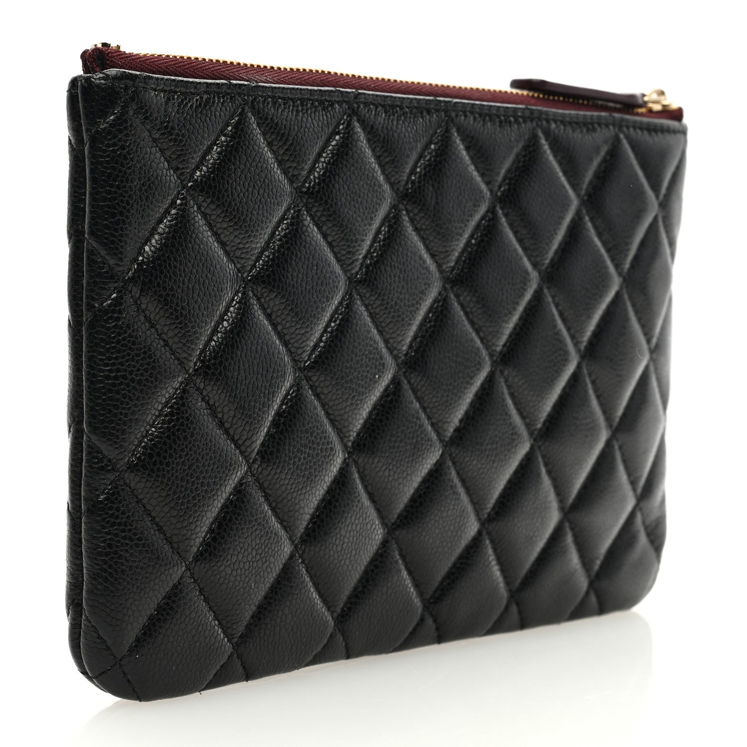 Chanel Caviar Quilted Cosmetic Case Black 3 of 7