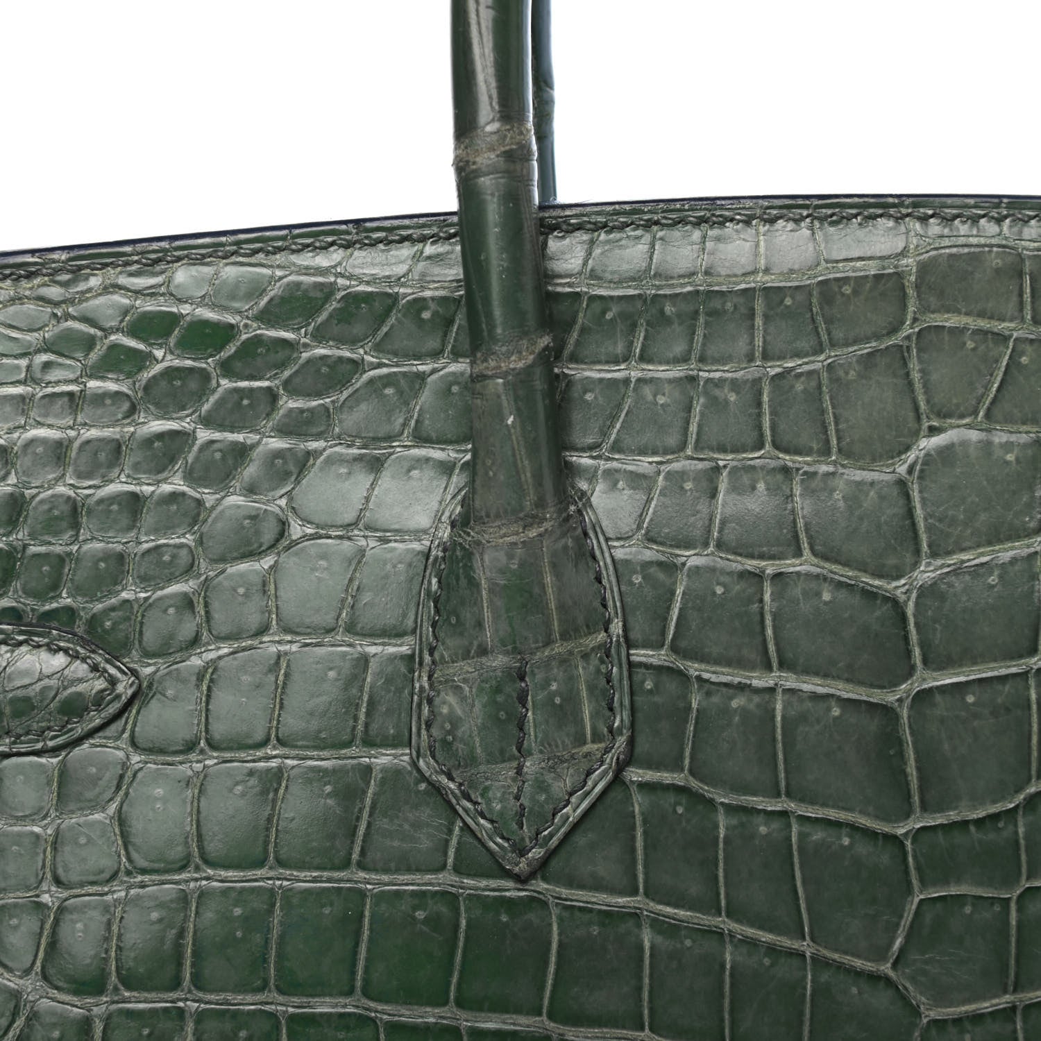 Hermes Matte Porosus Crocodile Birkin 35 7 of 35