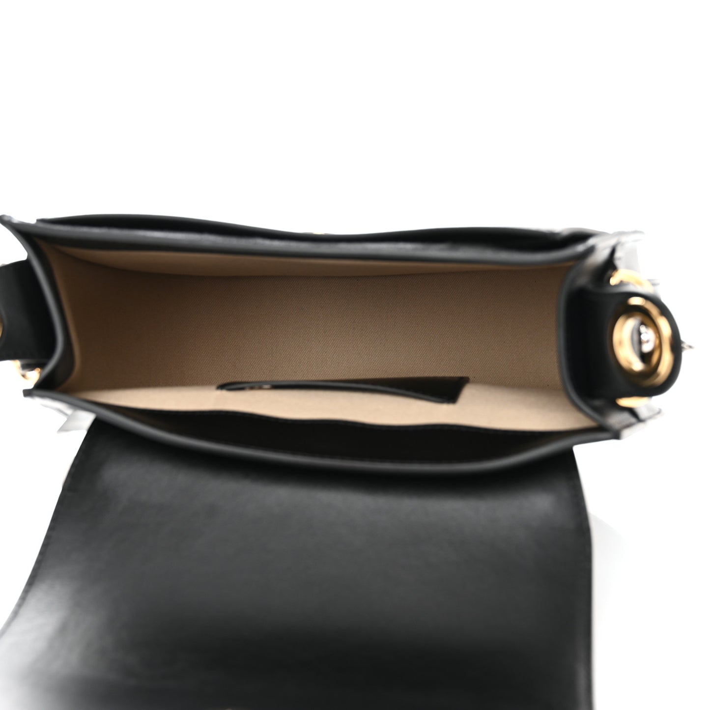 Calfskin Suede Large Tess Bag Black