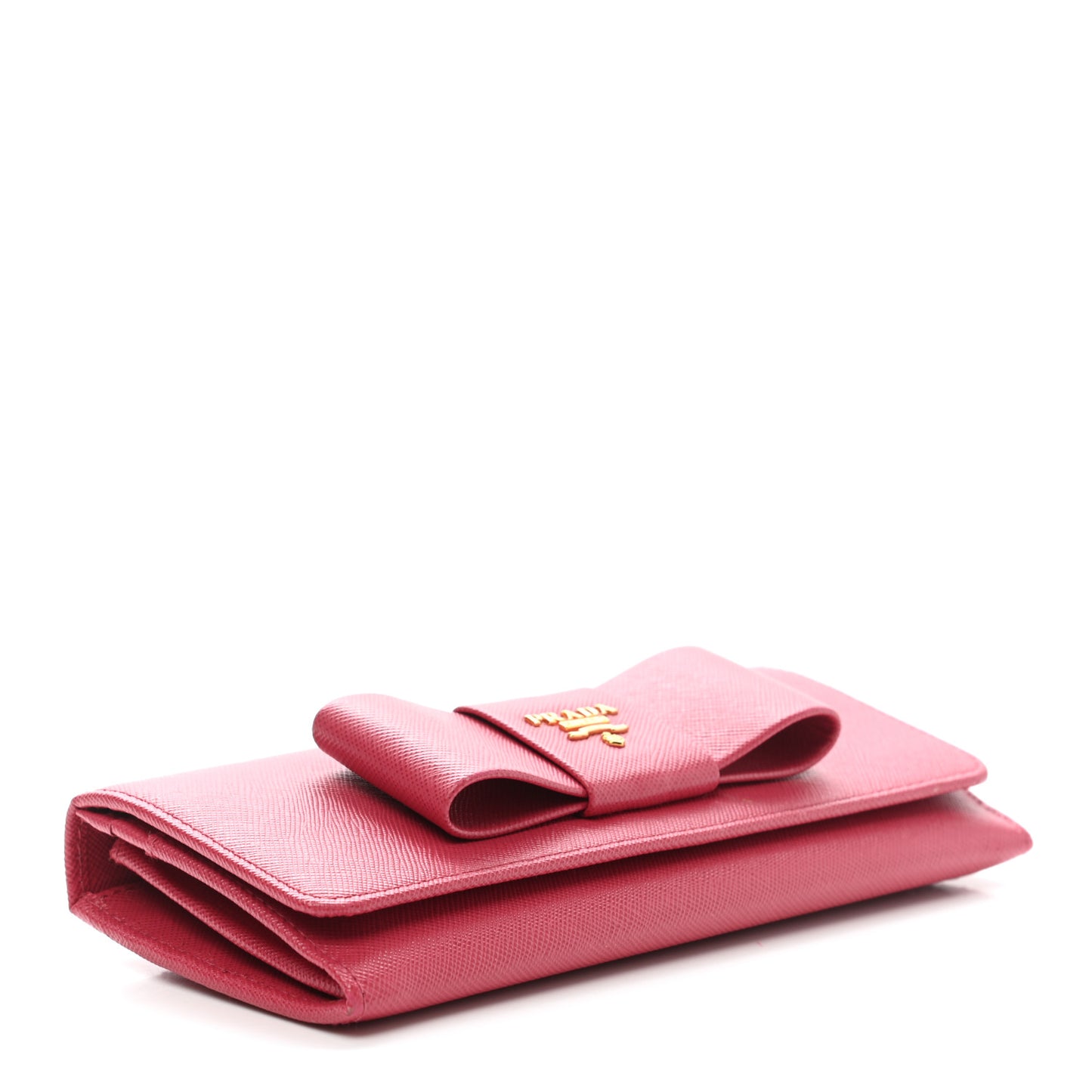 Saffiano Fiocco Bow Continental Wallet Peonia