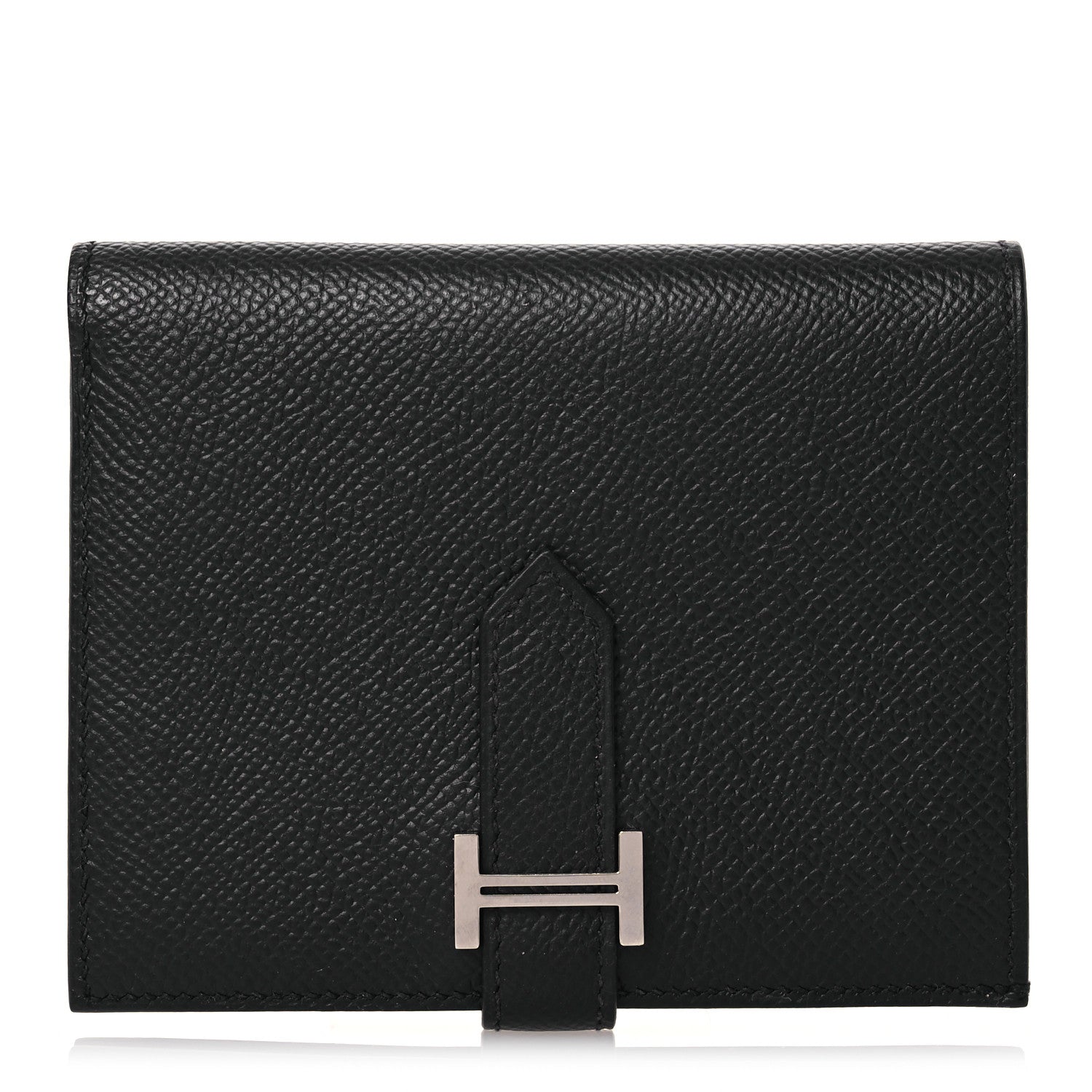 Hermes Epsom Bearn Compact Wallet Black 1 of 13