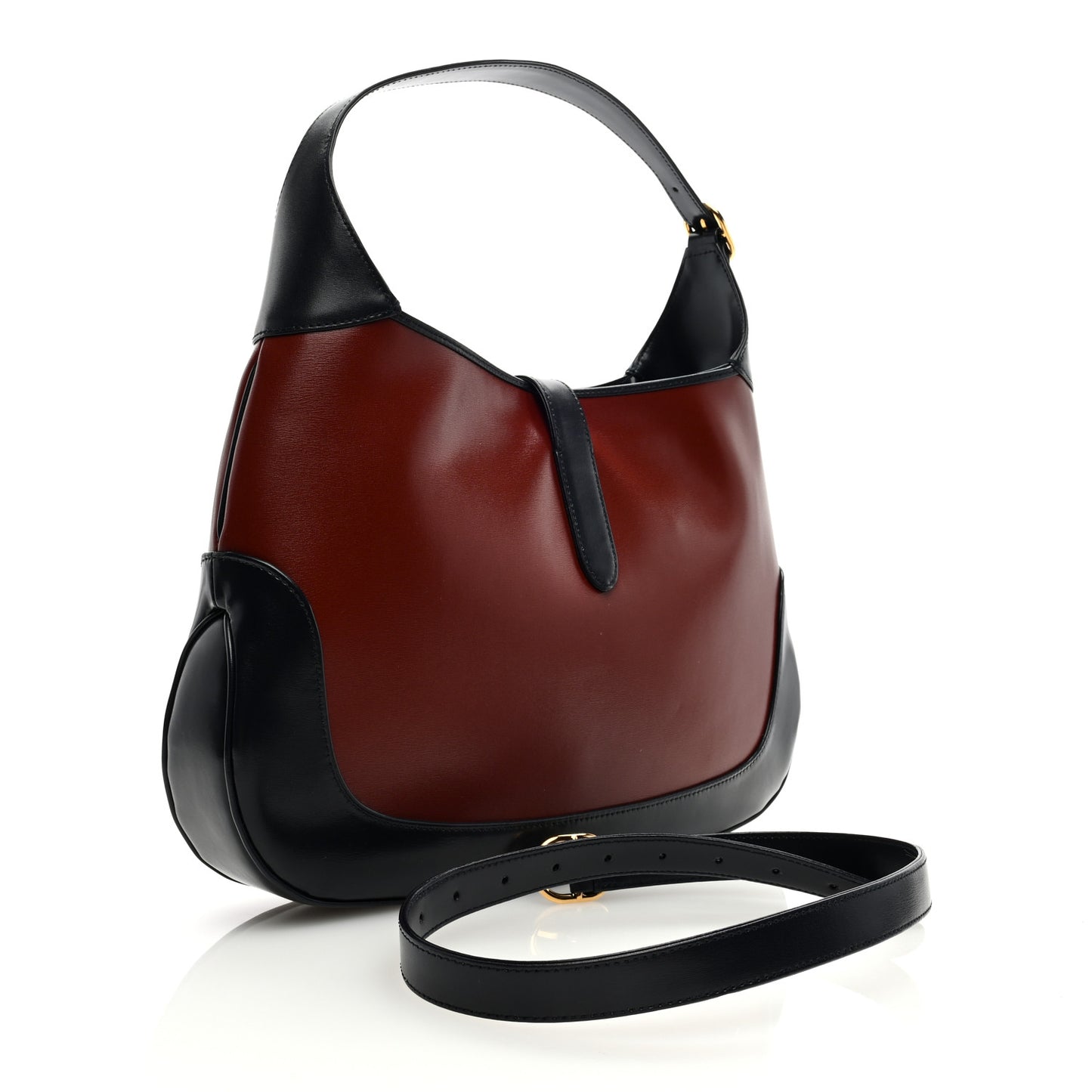 Boarded Dyana Lux Calfskin Bi-Color Medium Jackie 1961 Hobo Red Mineral Blue