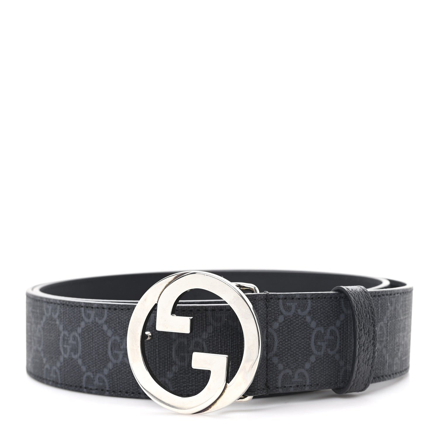 Gucci GG Supreme Monogram Blondie 40mm Belt 85 34 Black 1860891 