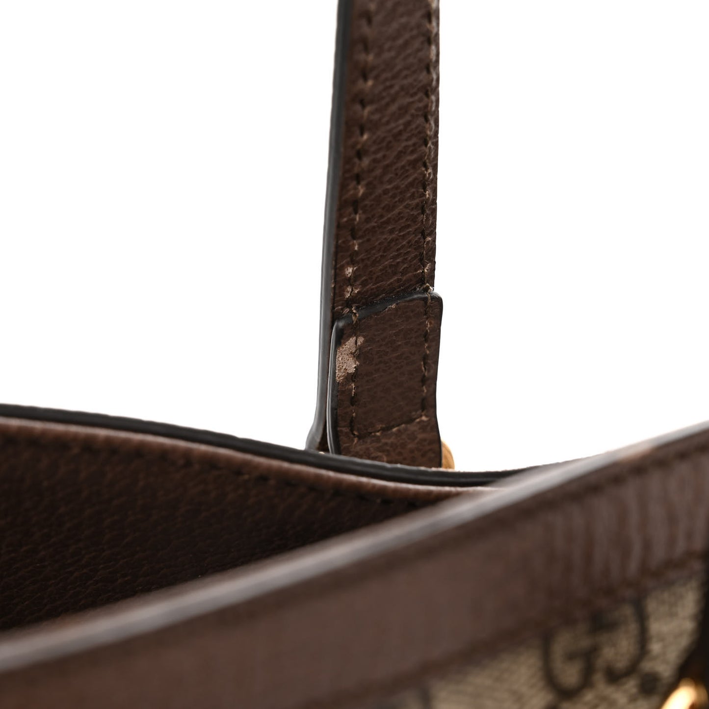 GG Supreme Monogram Medium Ophidia Shopping Tote Brown