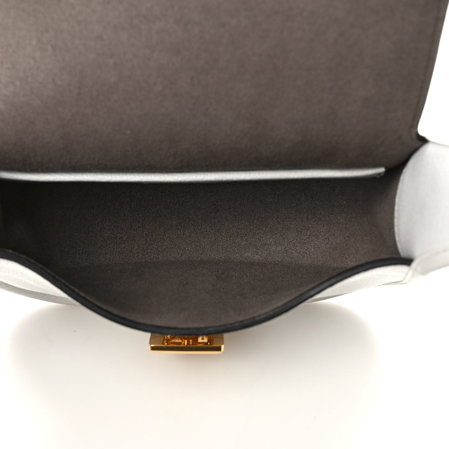 Small Classic Grain Small Sadie Satchel White