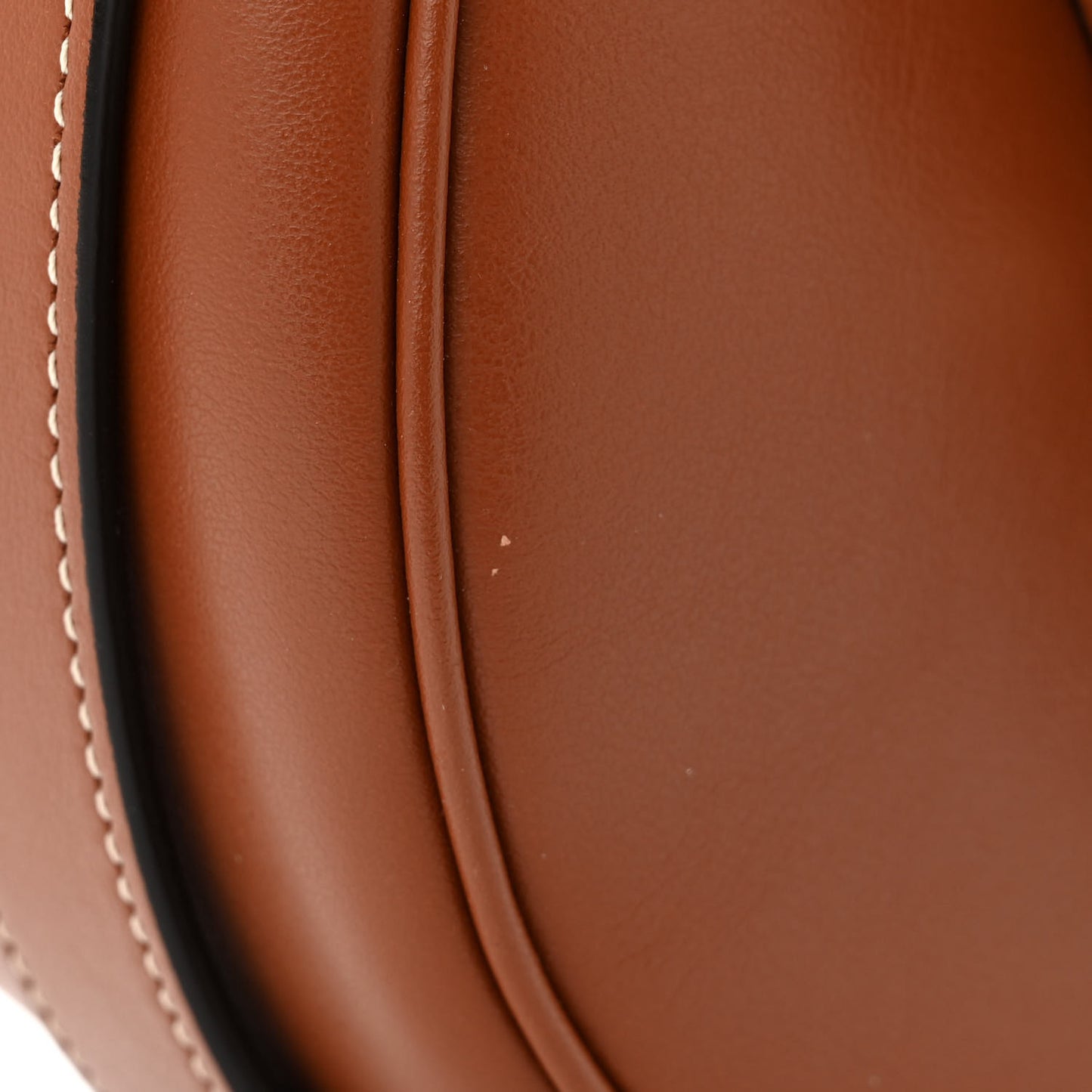 Smooth Calfskin Medium Strap Ava Shoulder Bag Tan