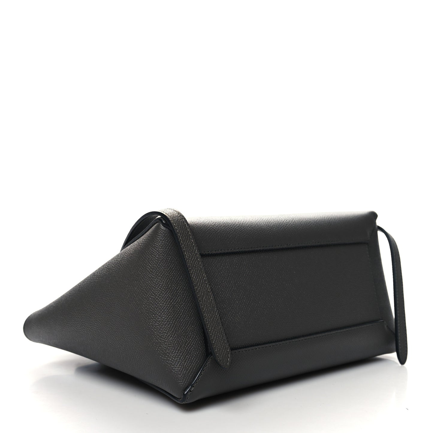 Grained Calfskin Micro Belt Bag Grey