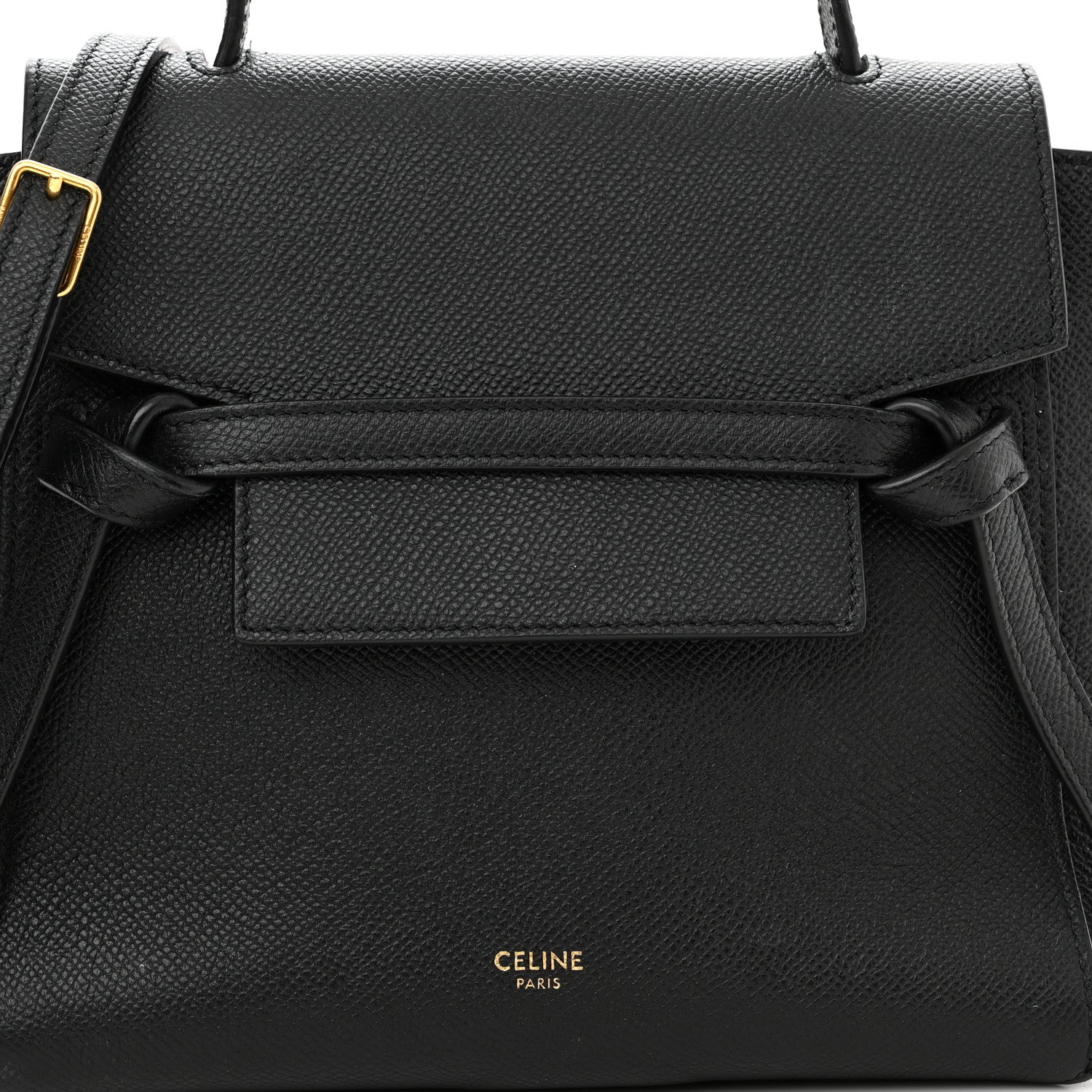 Celine Grained Calfskin Nano Belt Bag Black 8 of 14