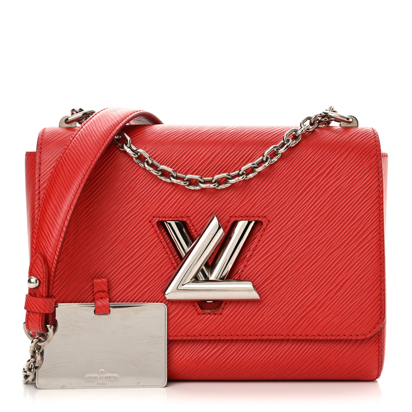 Epi Twist Shoulder Bag MM Coquelicot